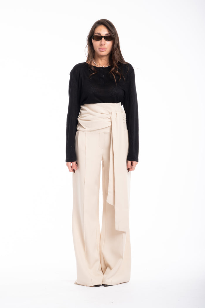 Pantalone elegante beige