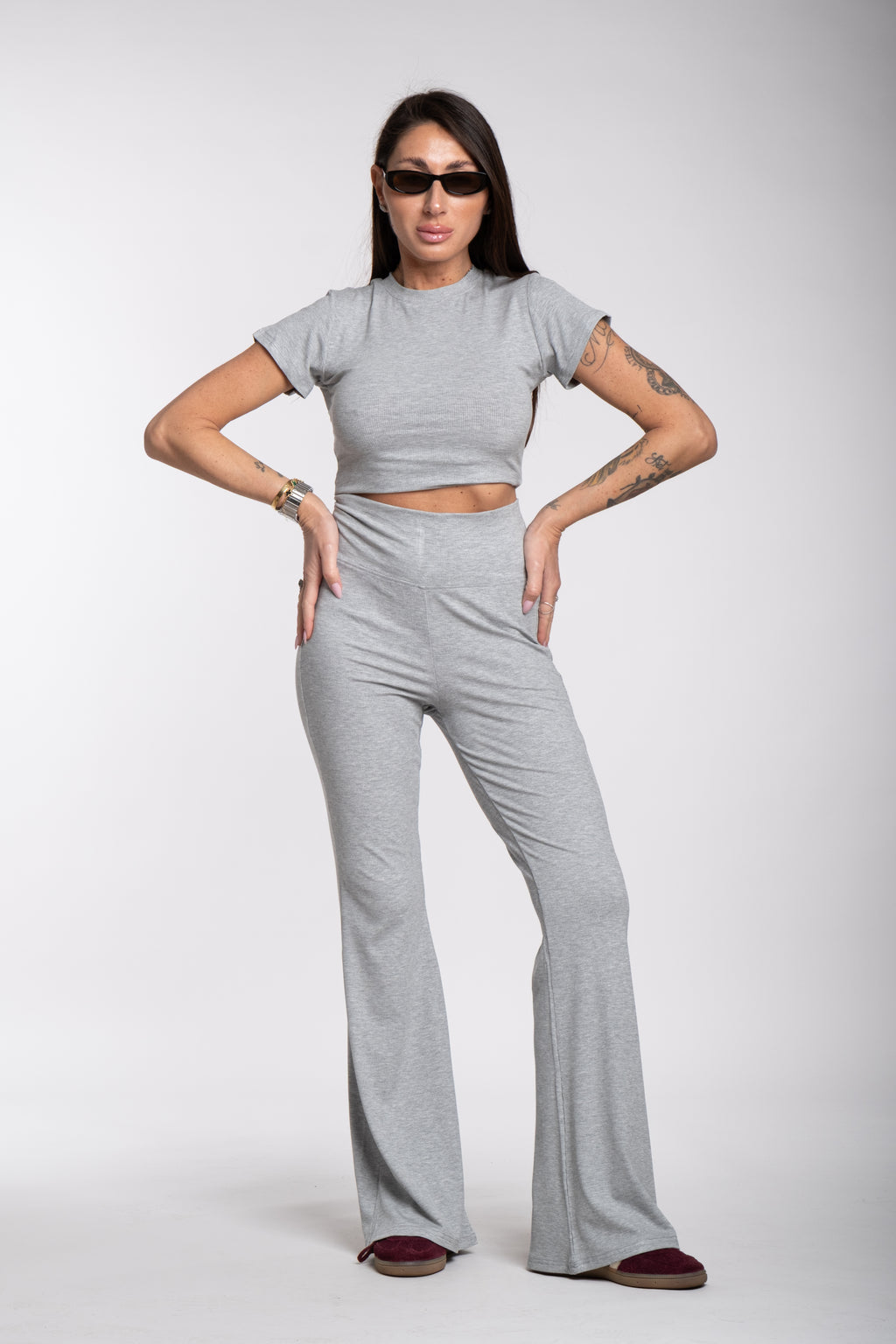 Coordinato Fit grigio