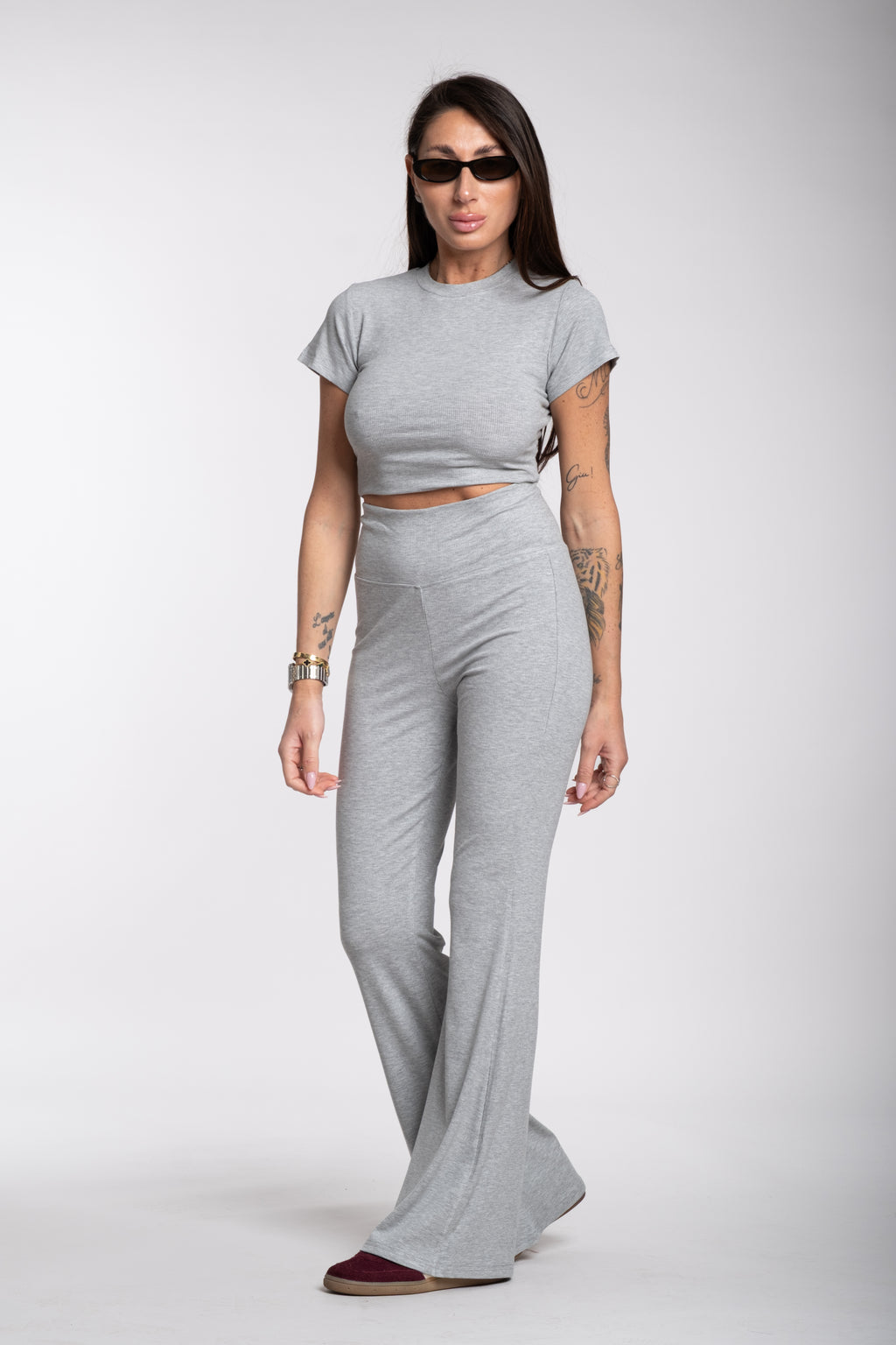 Coordinato Fit grigio