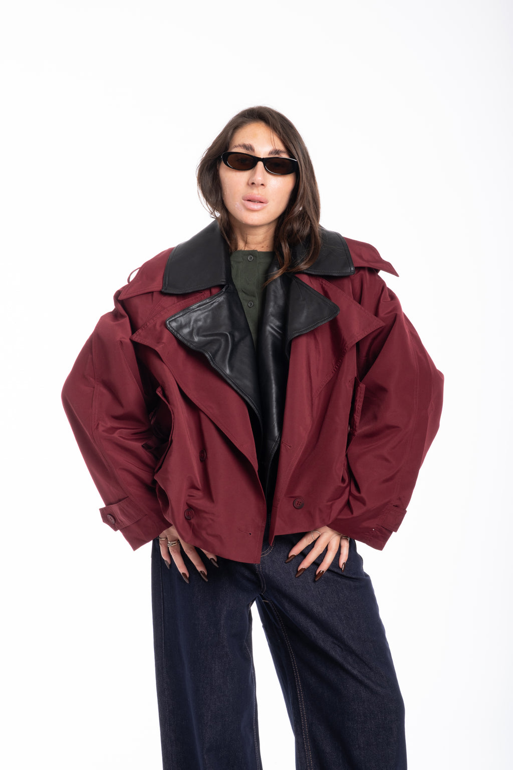 Trench Eleonora bordeaux