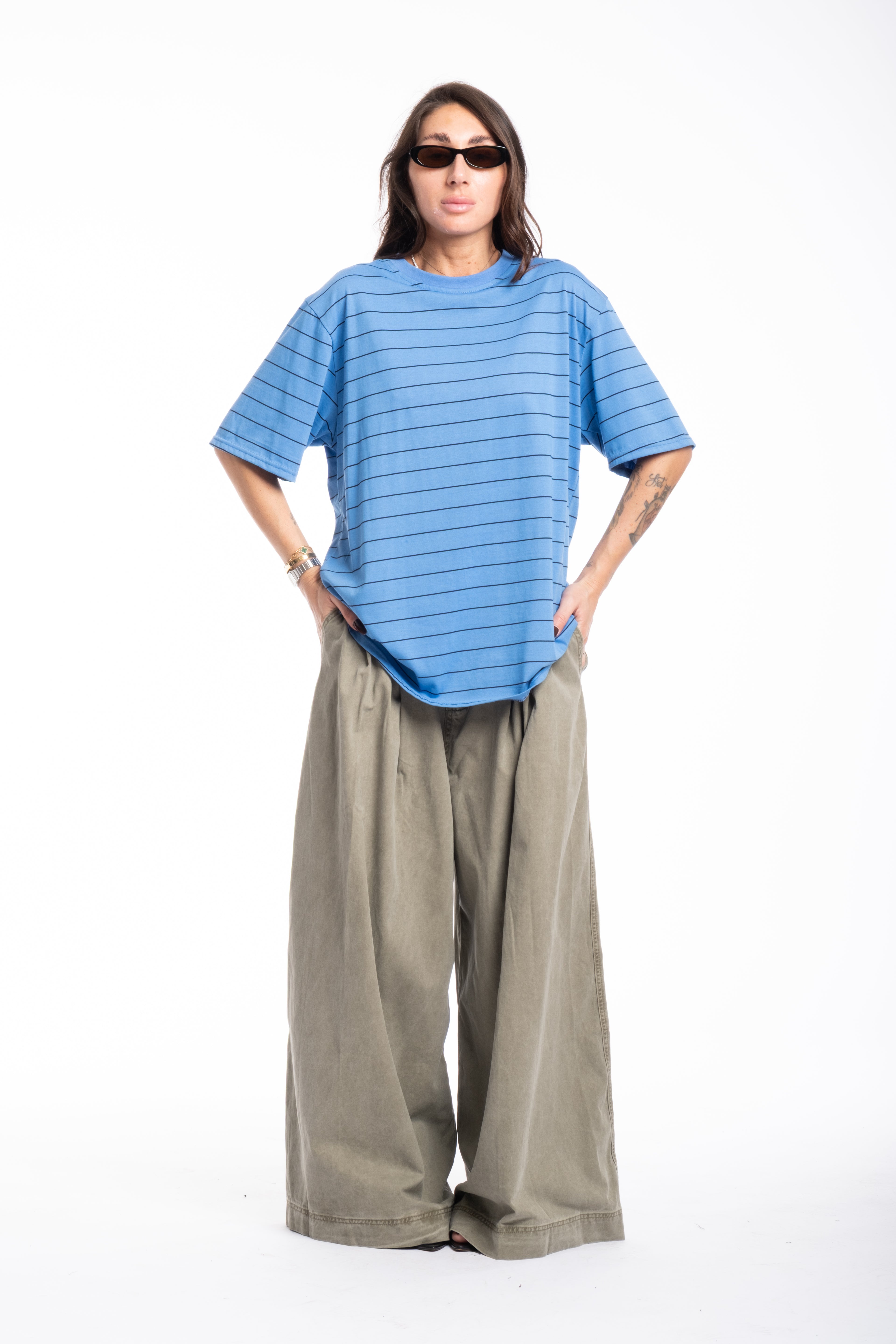 Maglia celeste righe