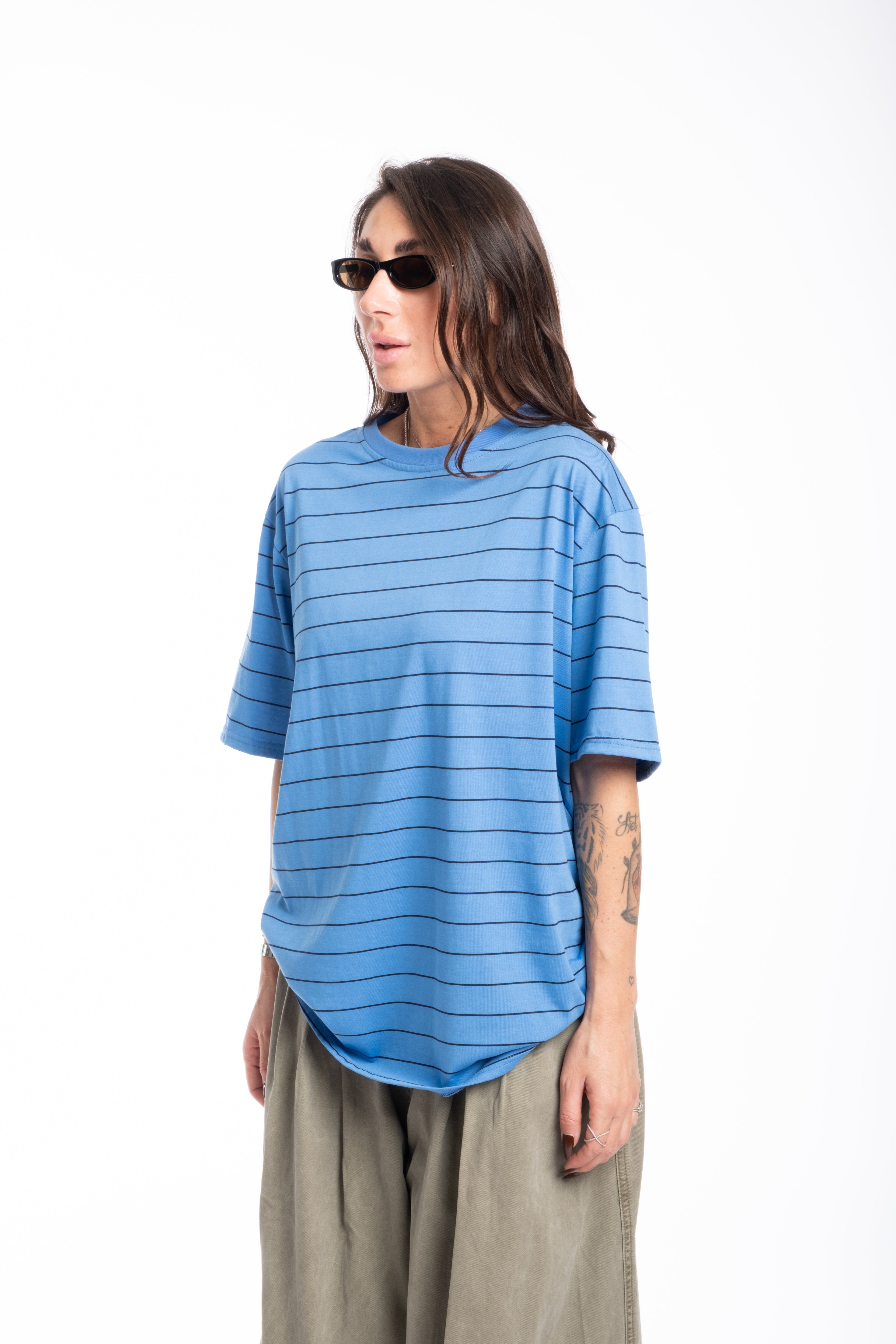 Maglia celeste righe