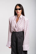 Camicia Oxford pois rosa
