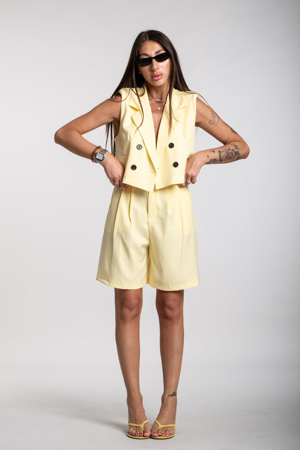 Tailleur Ginevra giallo