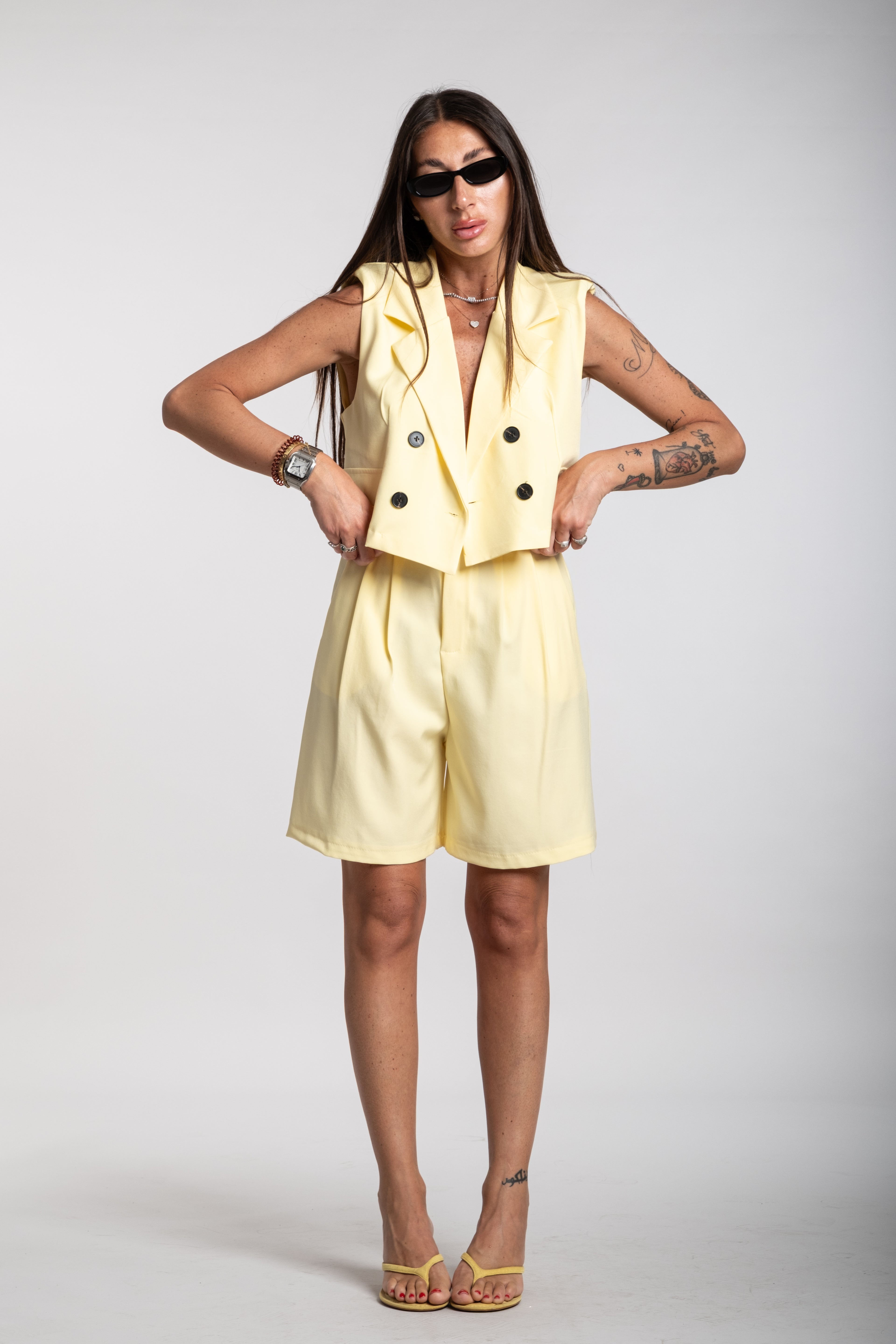 Tailleur Ginevra giallo