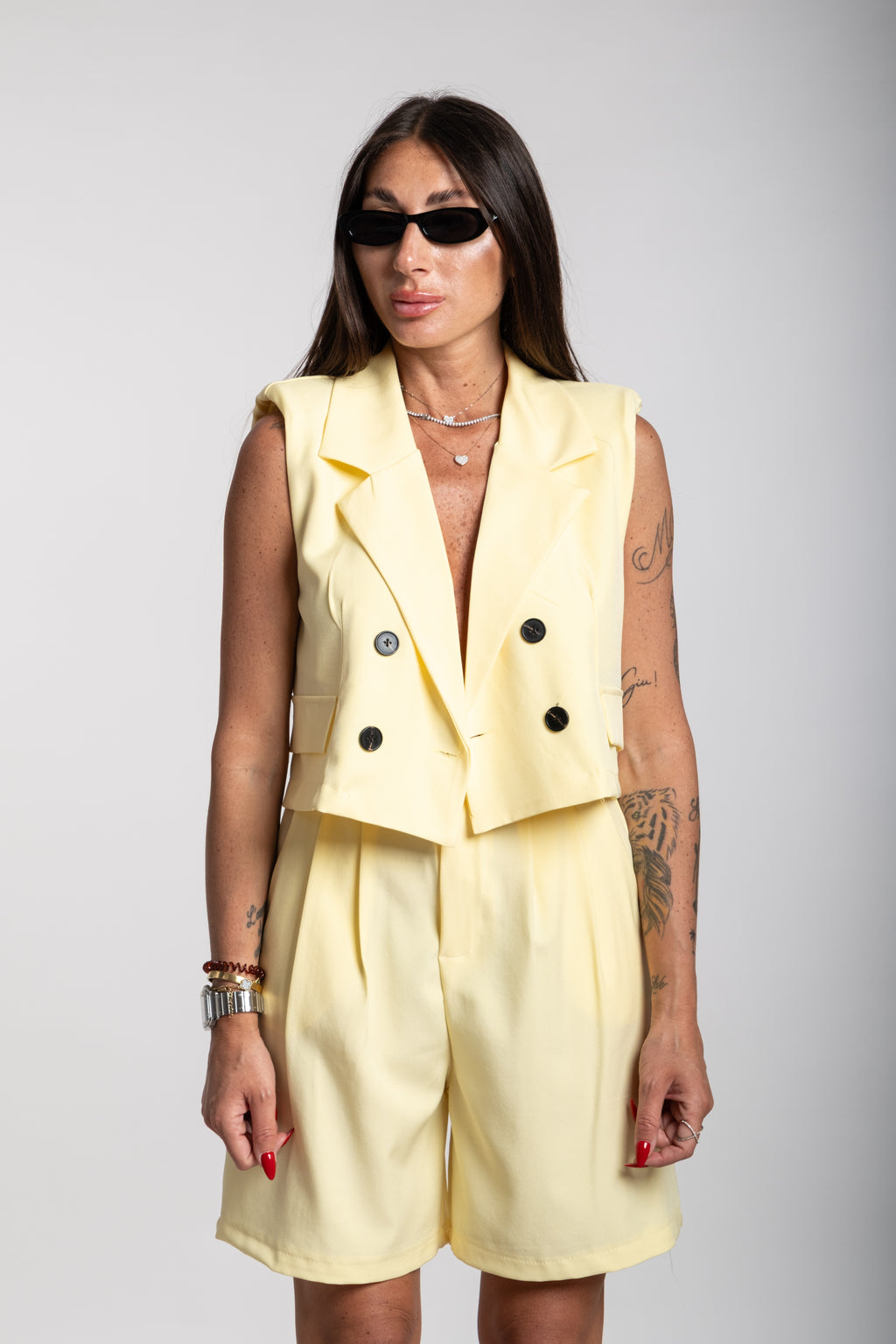 Tailleur Ginevra giallo