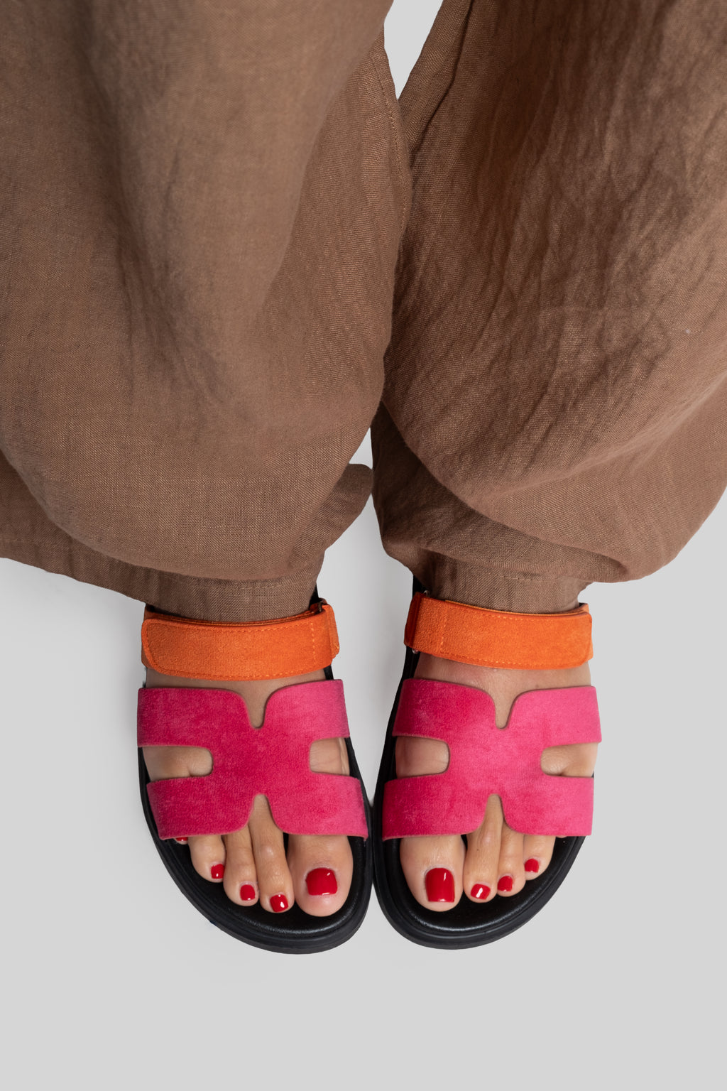 Ciabby H fucsia e arancio