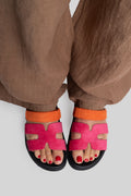 Ciabby H fucsia e arancio