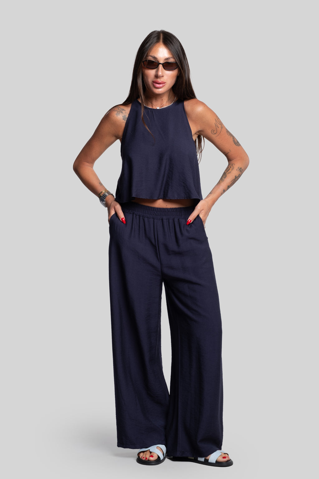 Coordinato Sandra blu