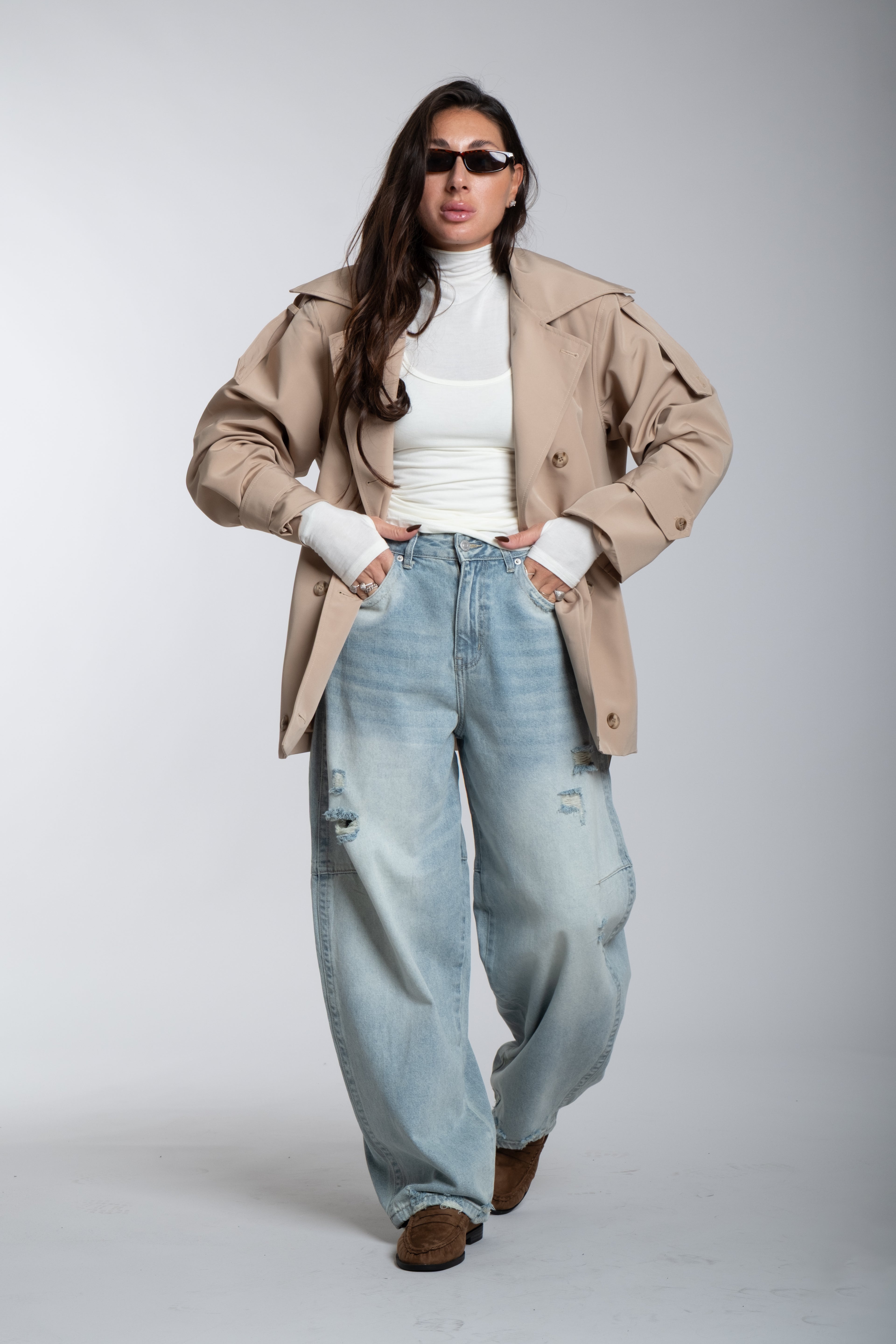 Denim strappi