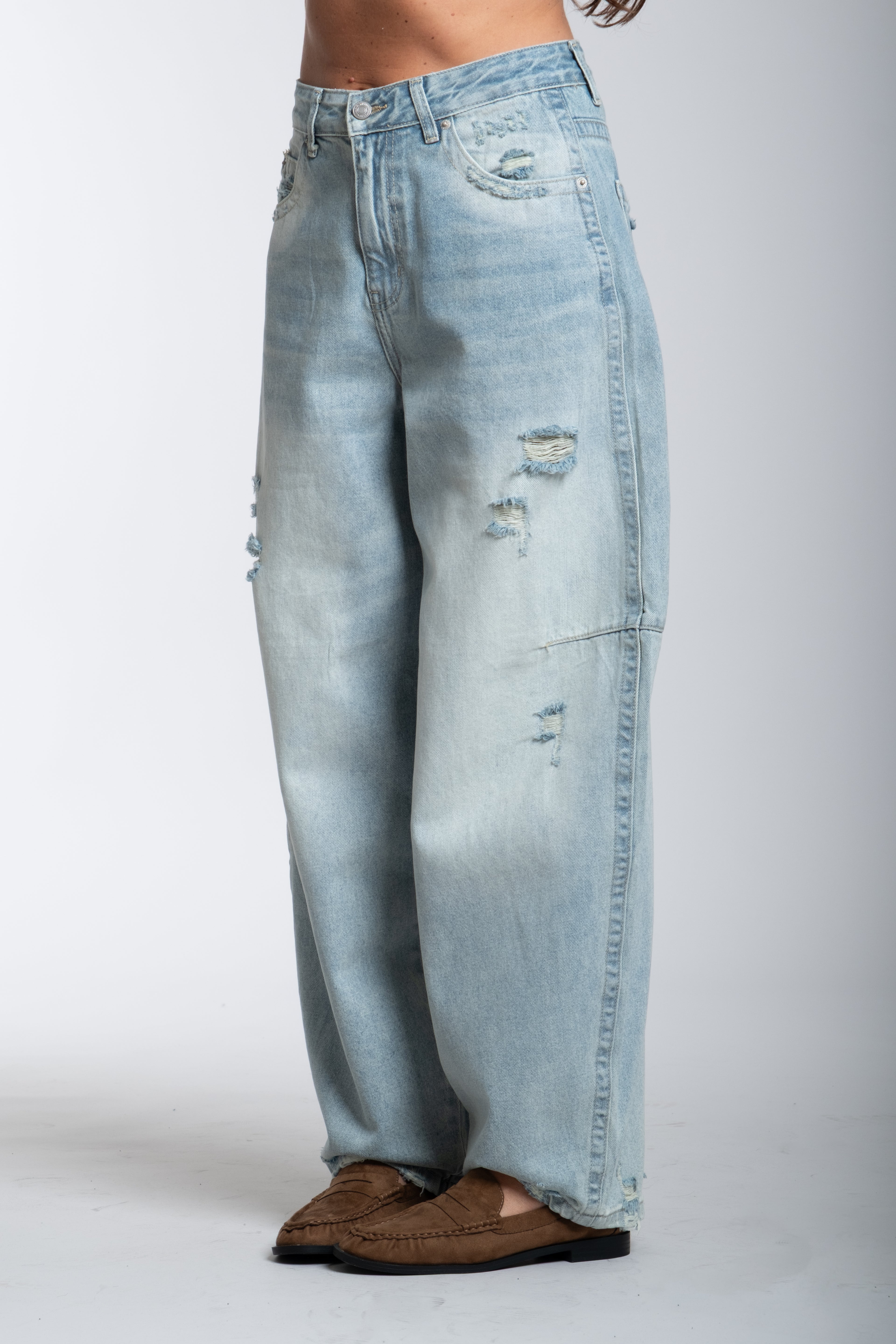 Denim strappi