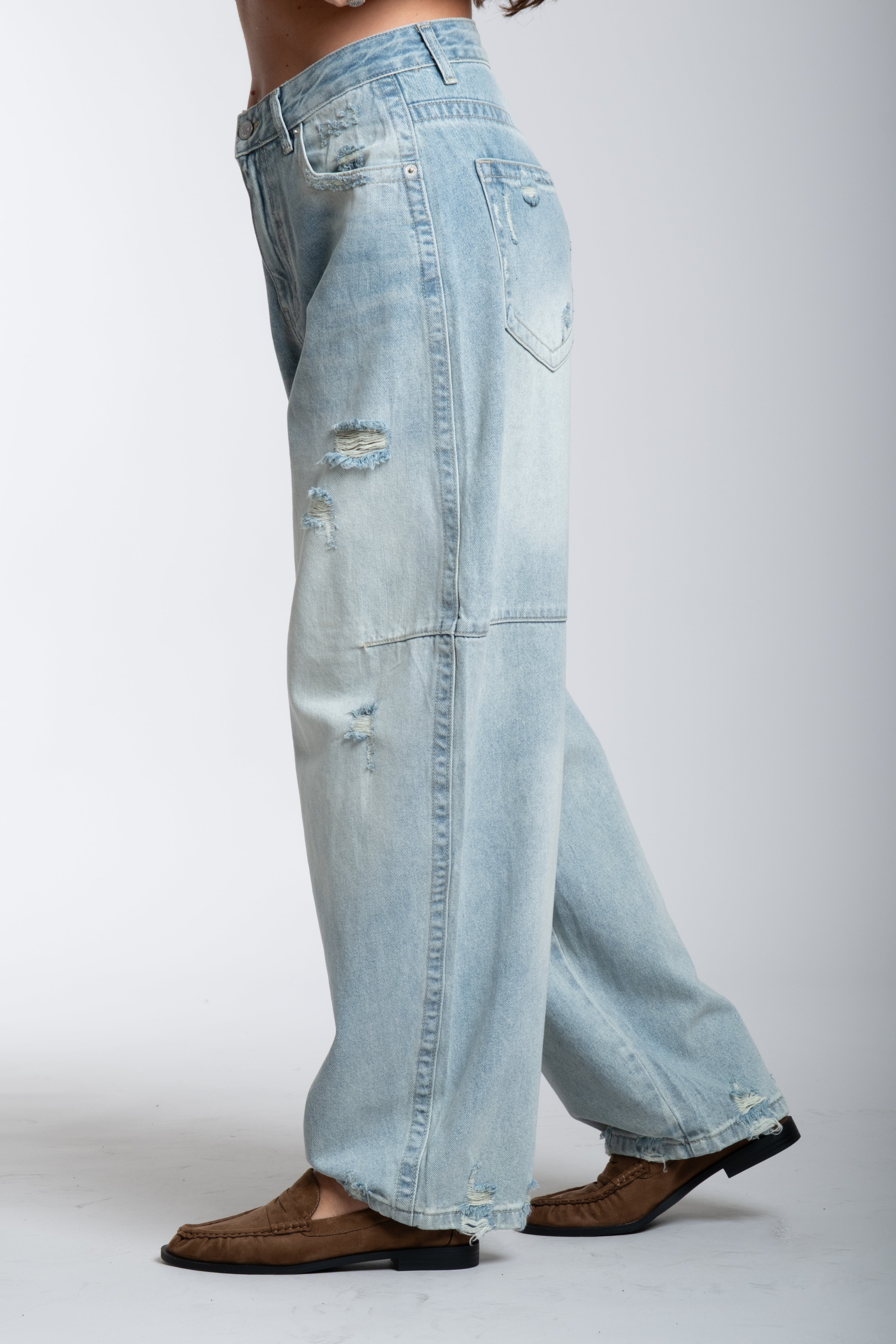Denim strappi