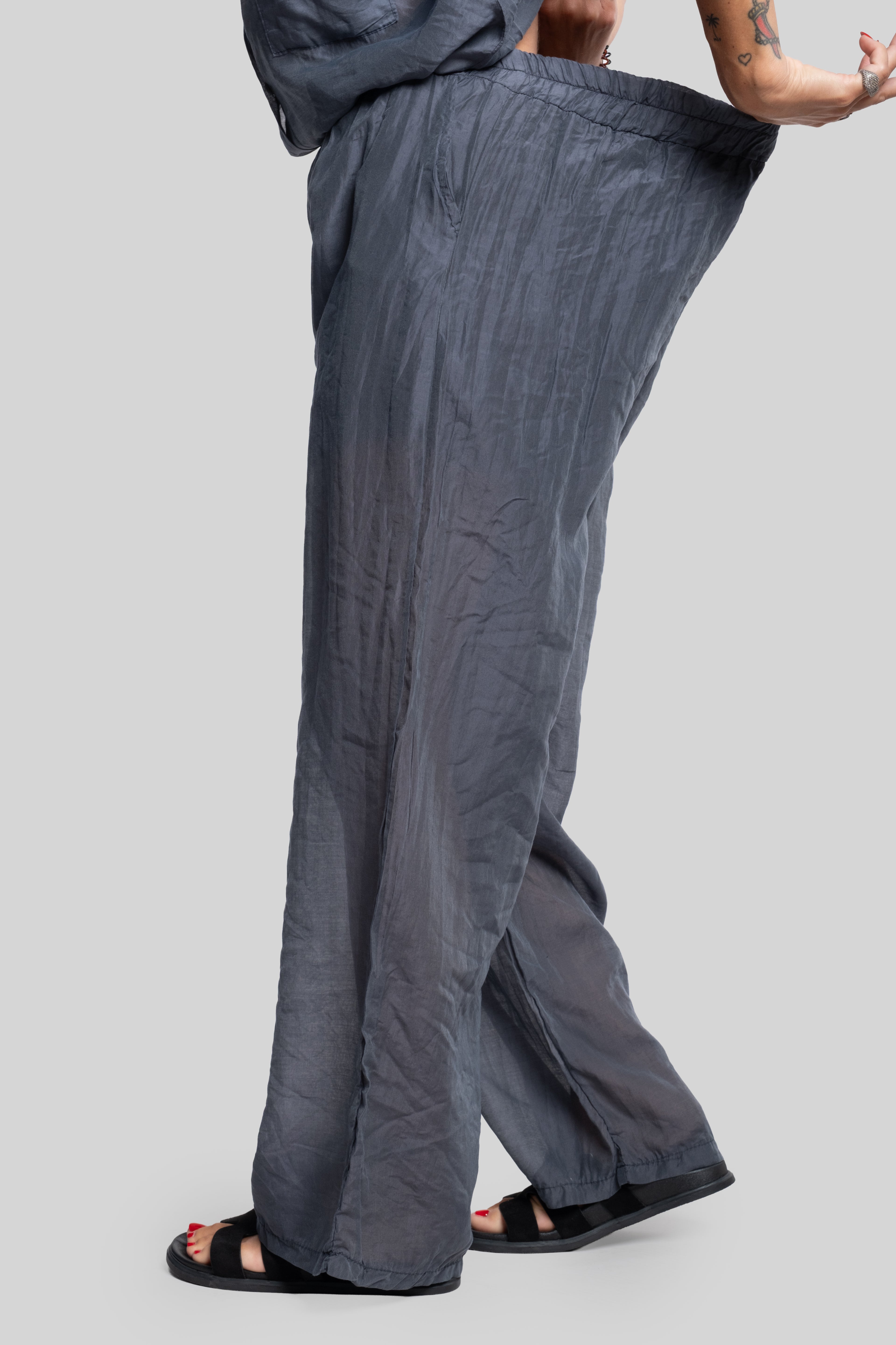 Coordinato fiammato grigio scuro