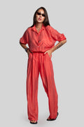 Coordinato fiammato fragola