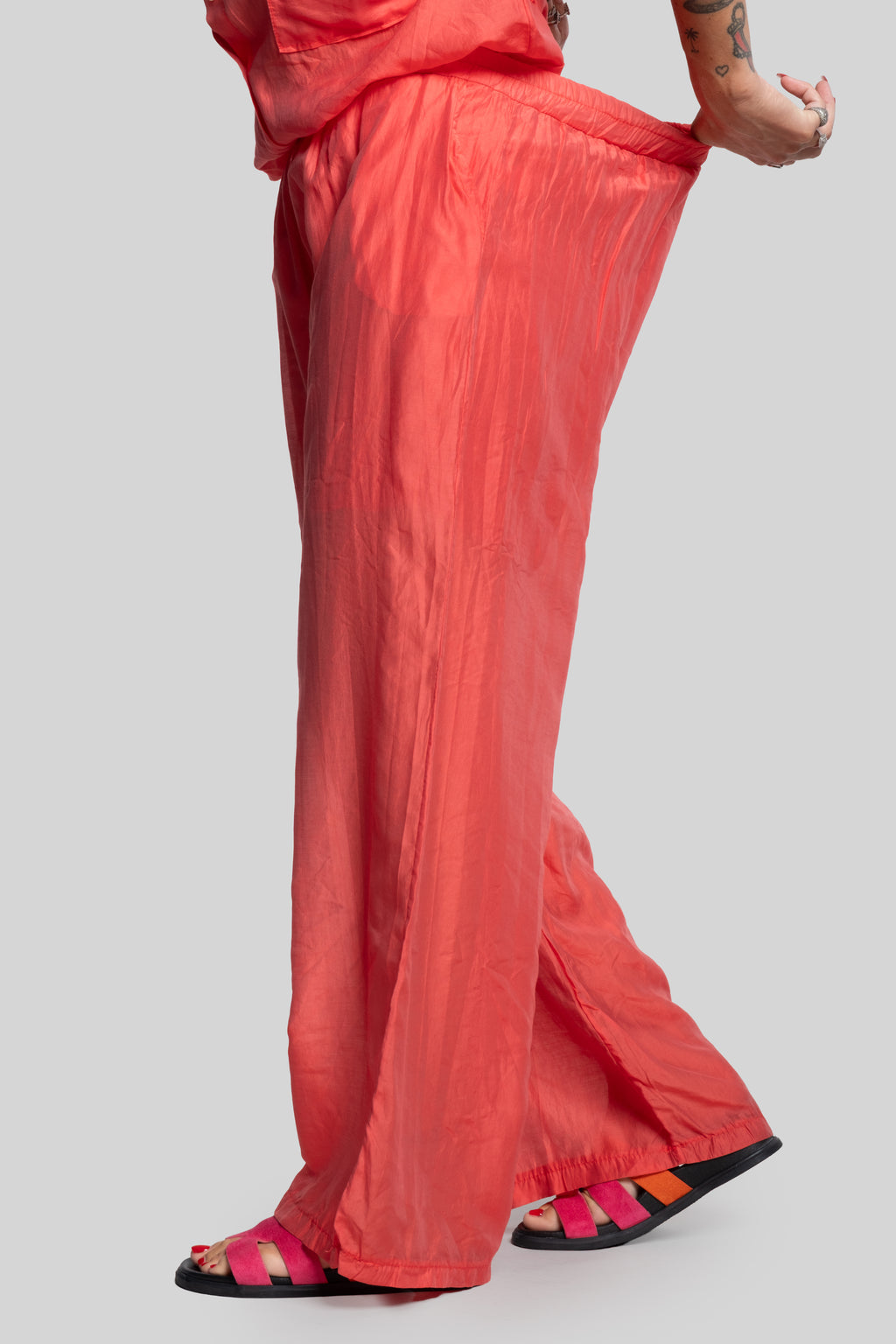 Coordinato fiammato fragola