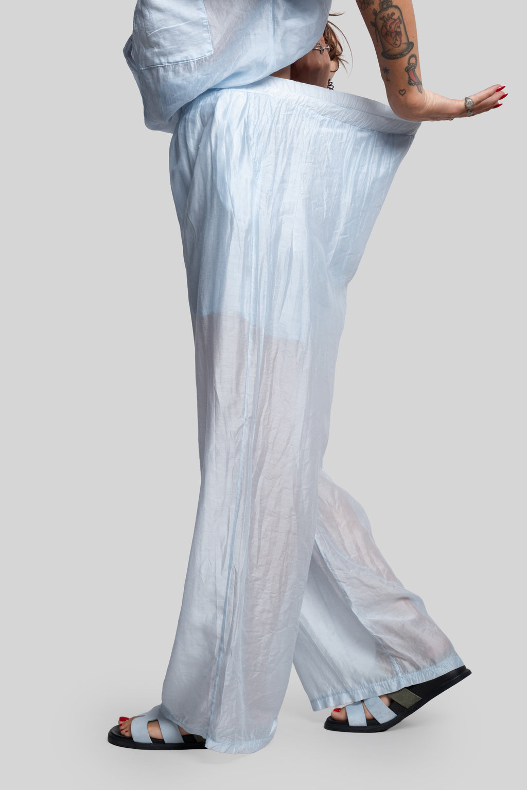 Coordinato fiammato celeste