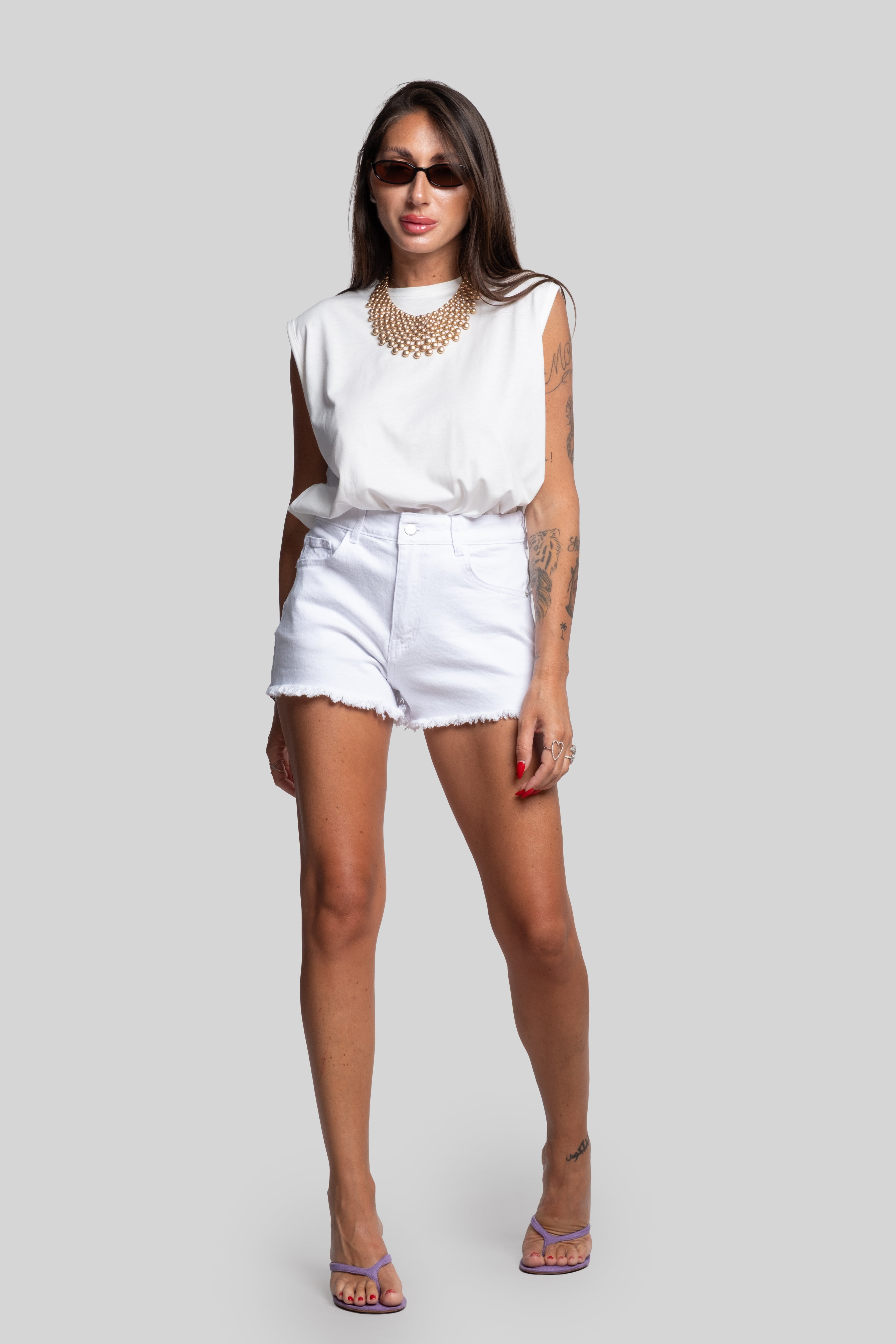 Short Eleonora bianco