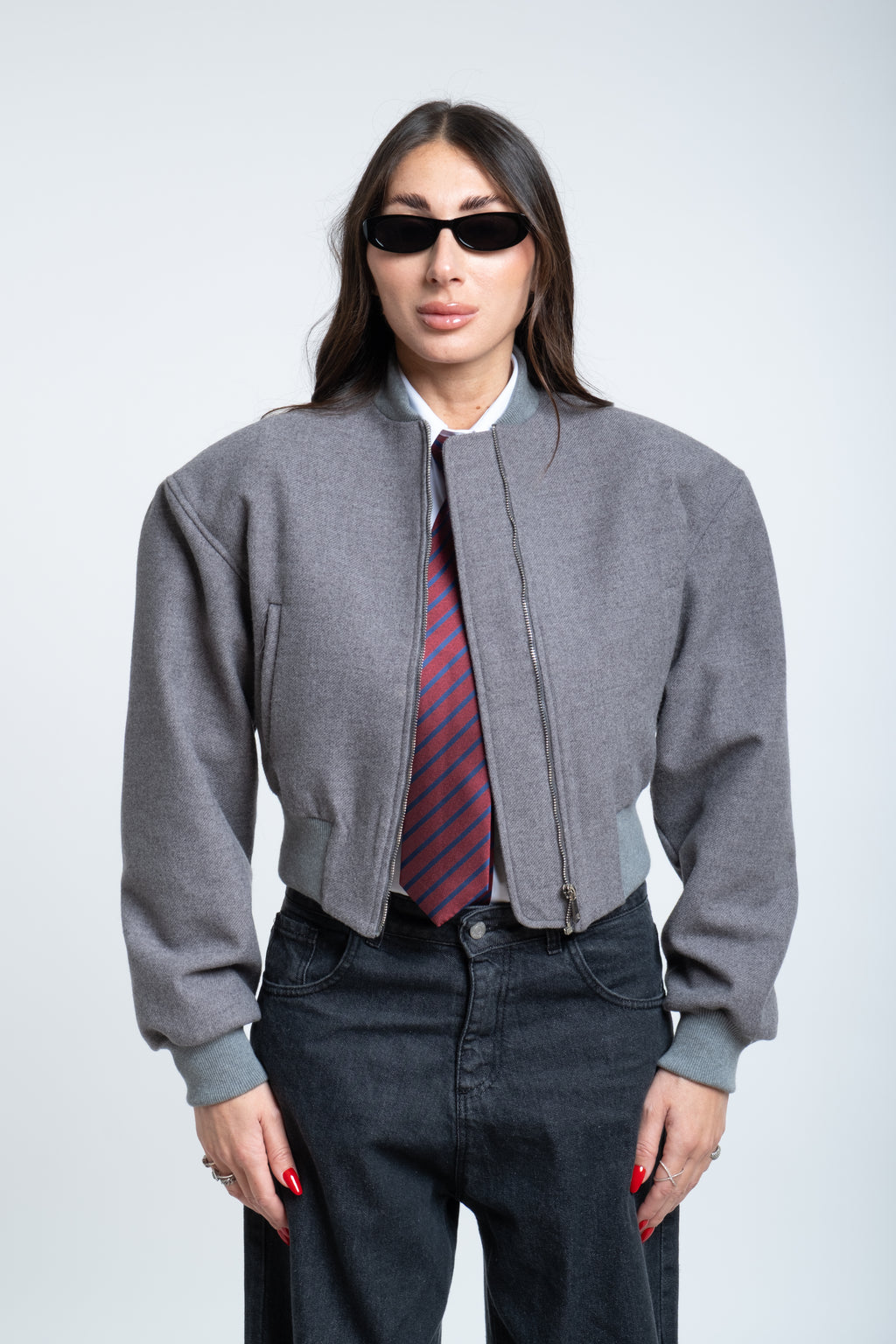 Bomber Queen grigio