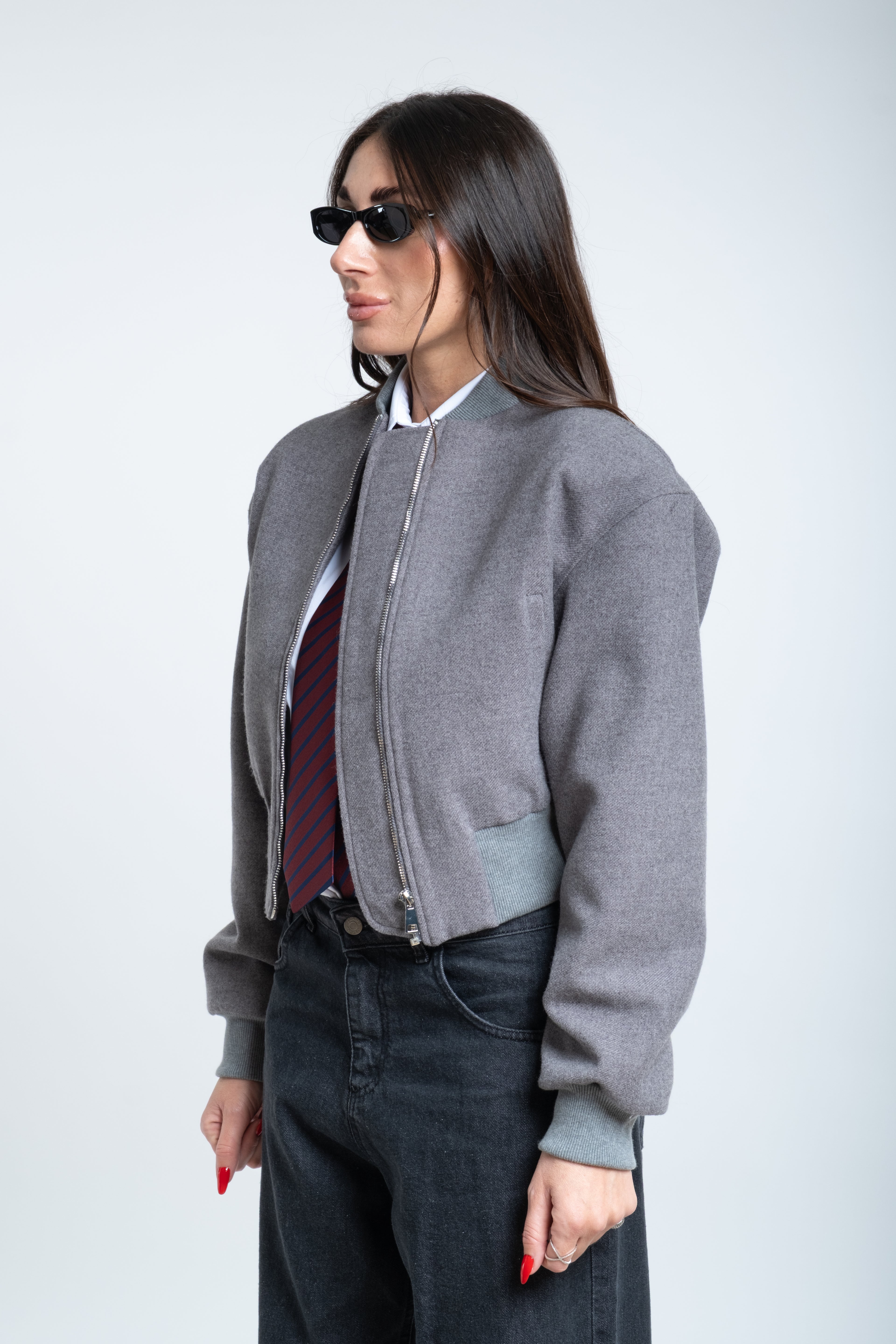 Bomber Queen grigio