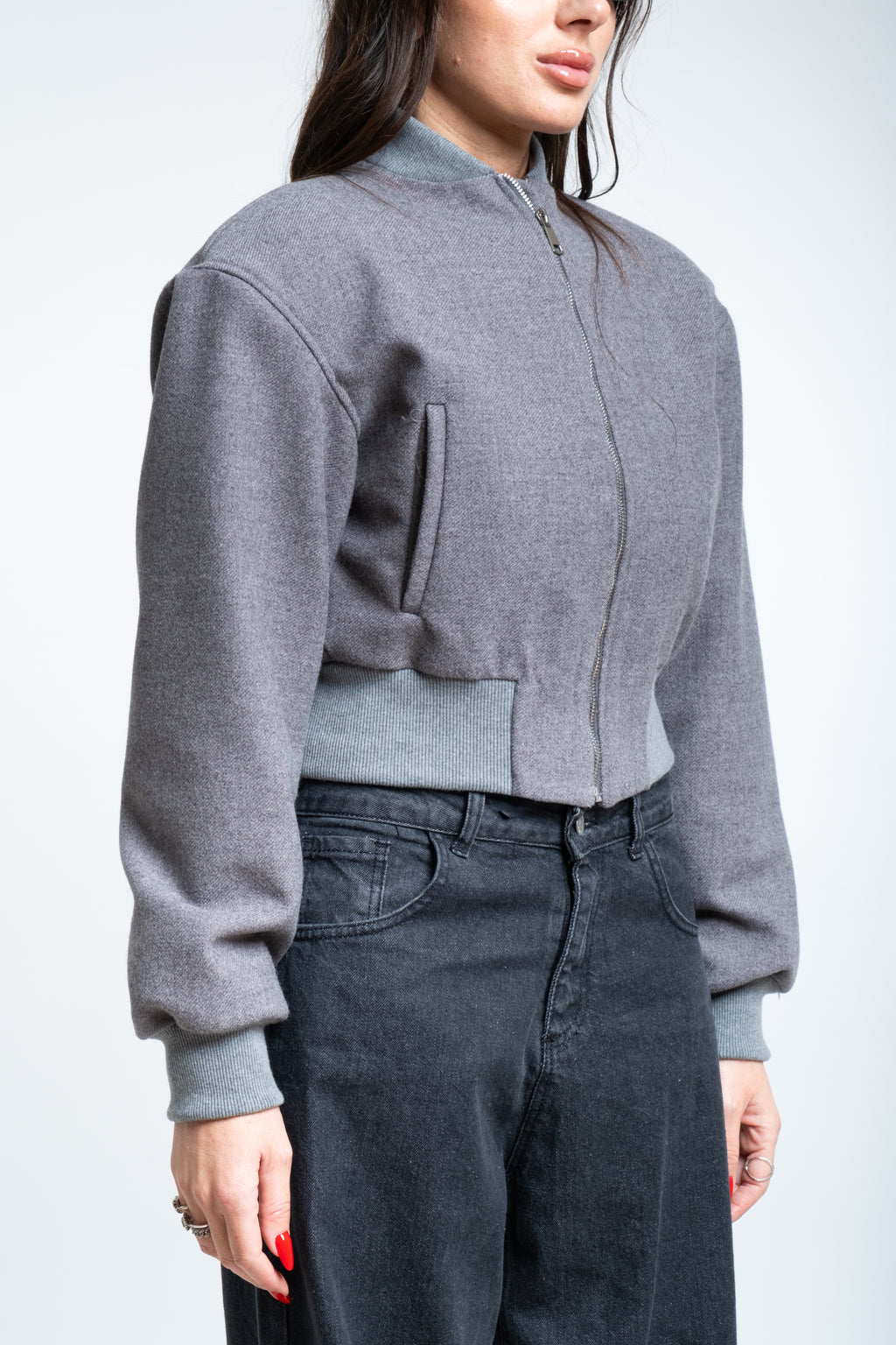 Bomber Queen grigio