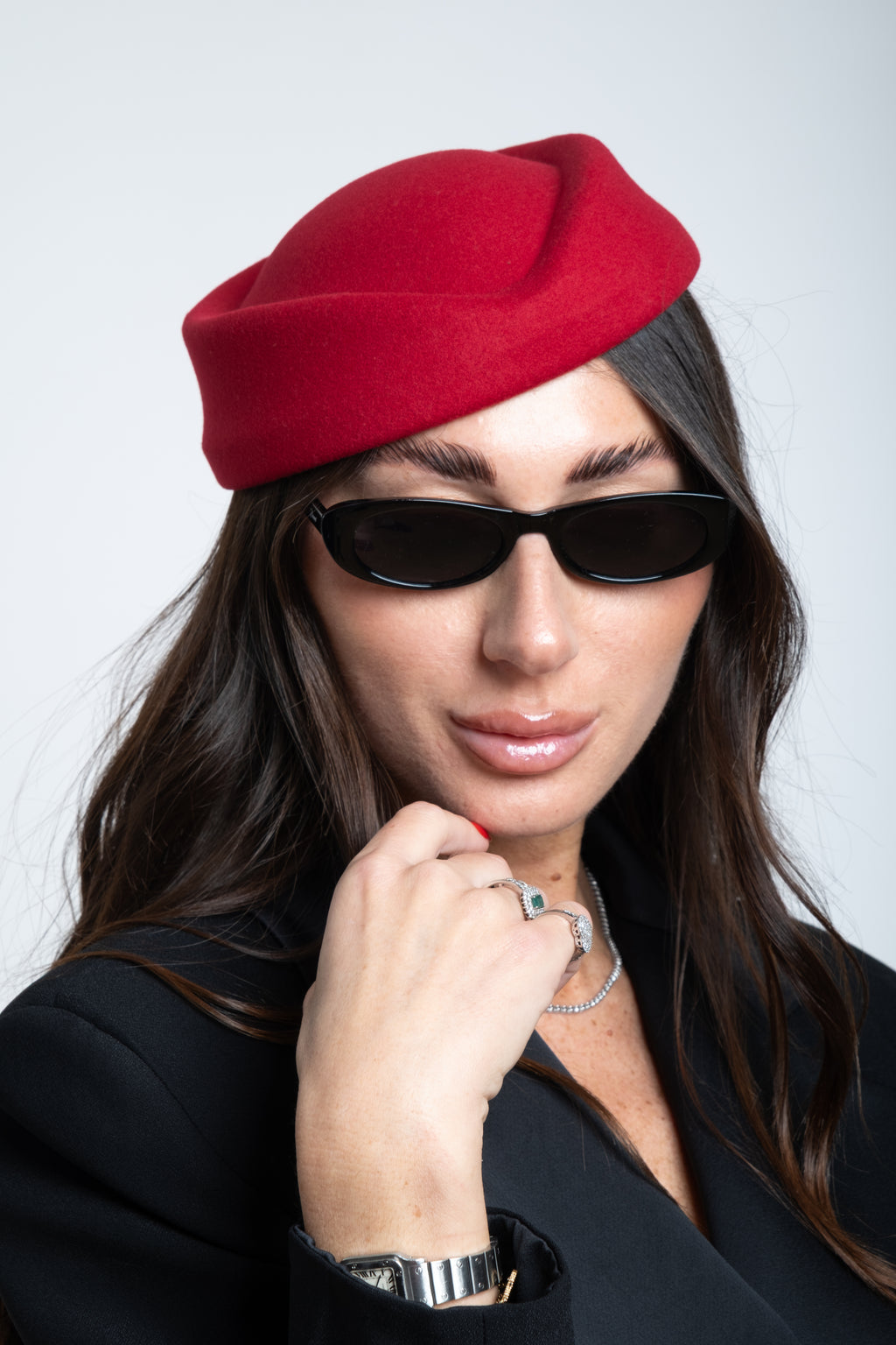 Cappello Queen bordeaux