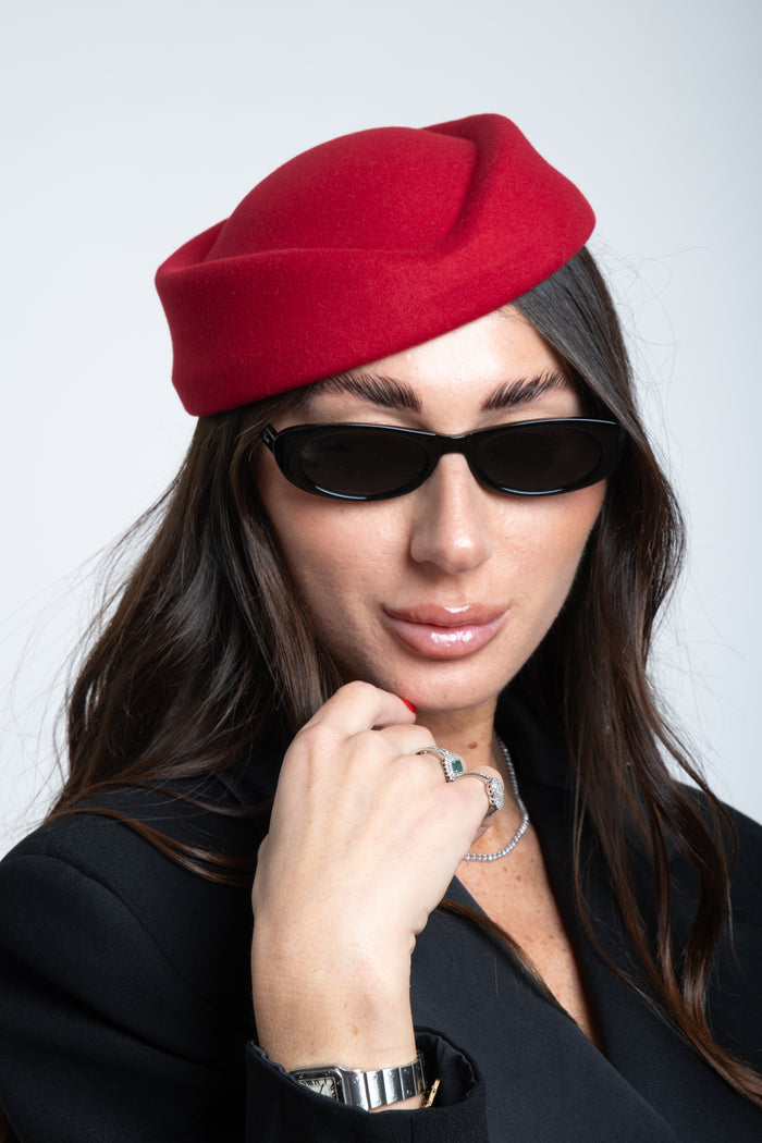 Cappello Queen bordeaux