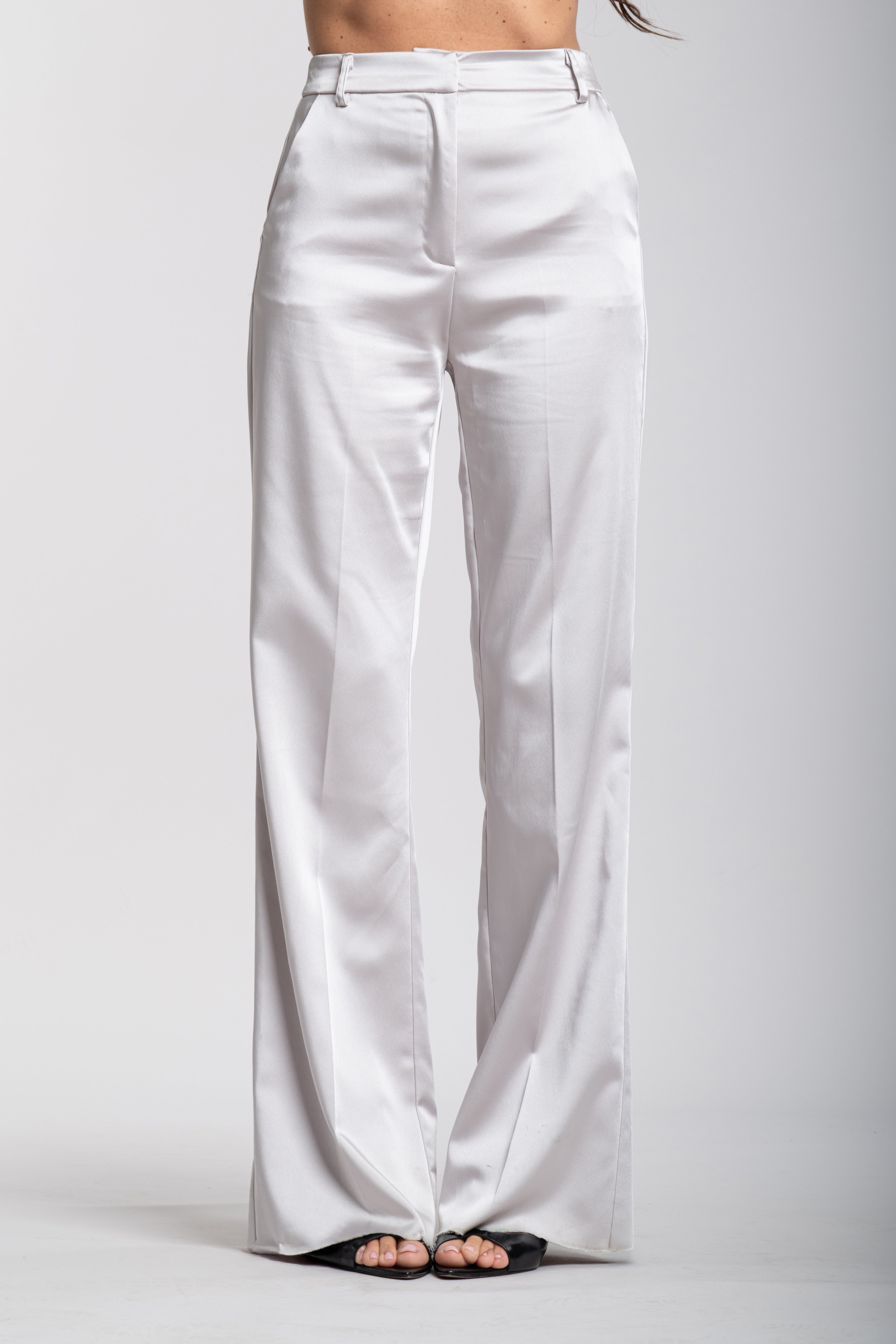 Tailleur Domina grigio perla