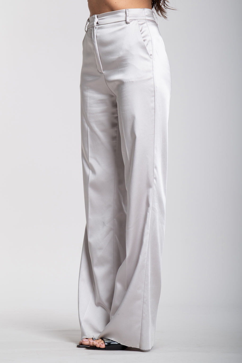 Tailleur Domina grigio perla