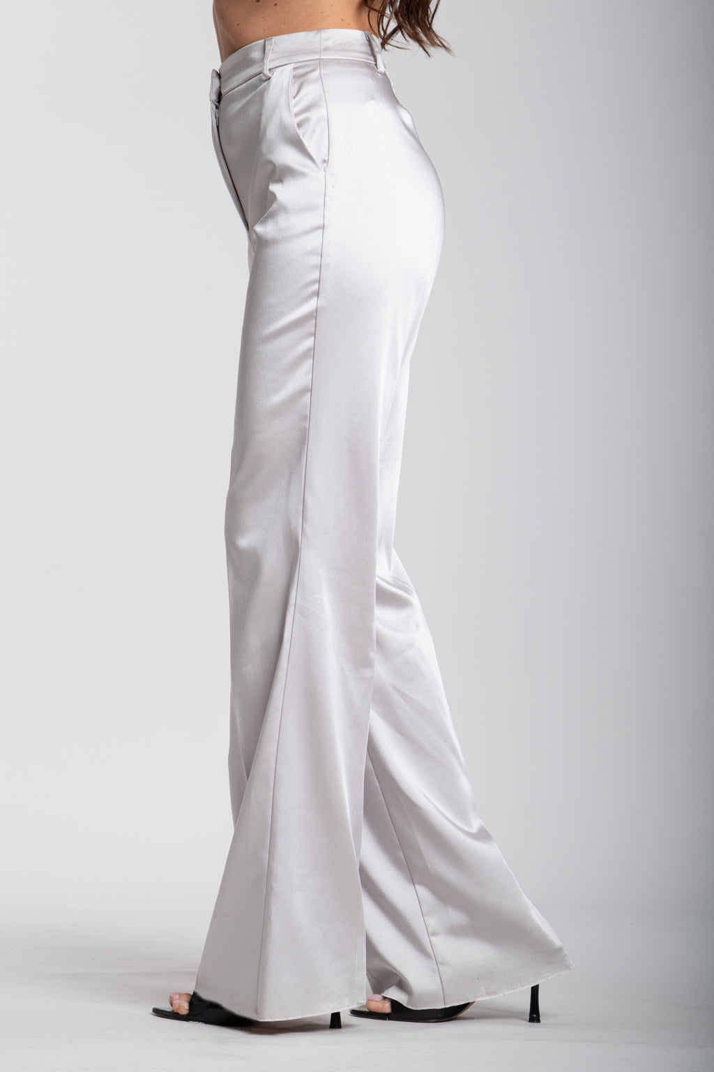 Tailleur Domina grigio perla