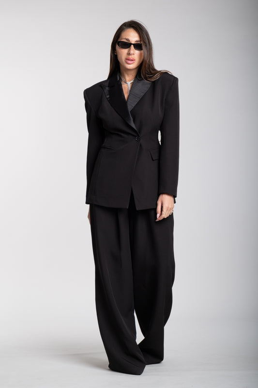 Tailleur Domina strutturato nero