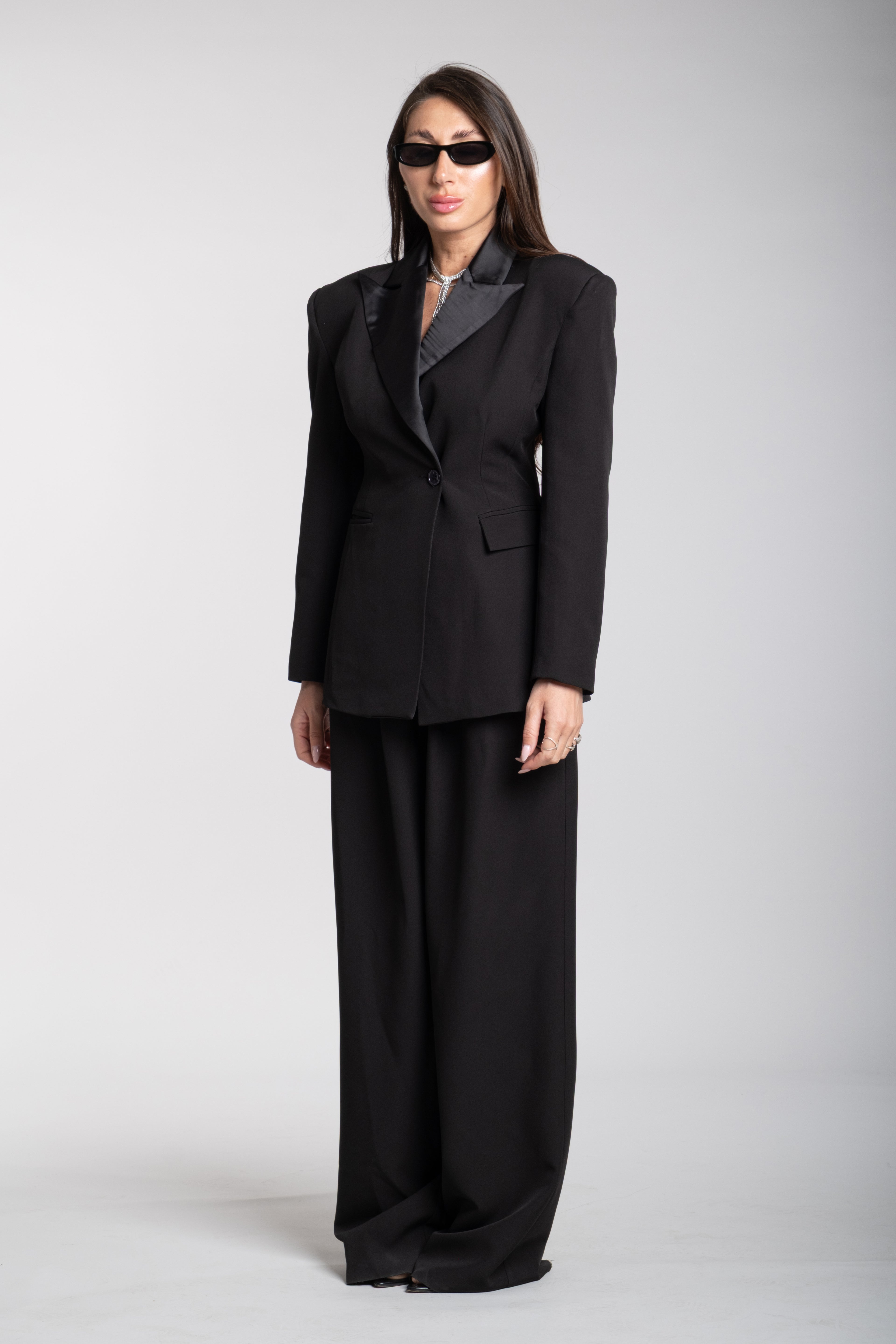 Tailleur Domina strutturato nero