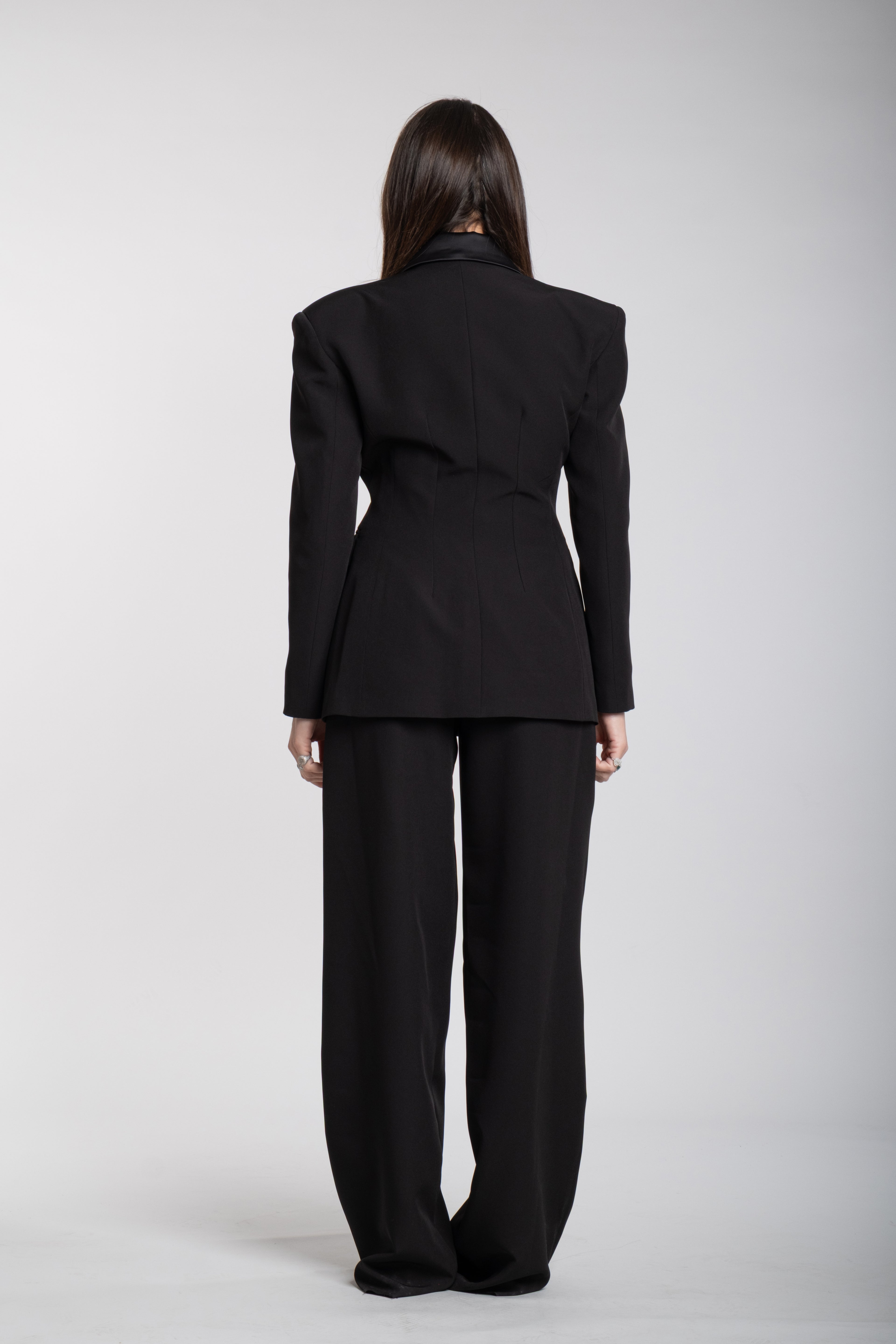 Tailleur Domina strutturato nero
