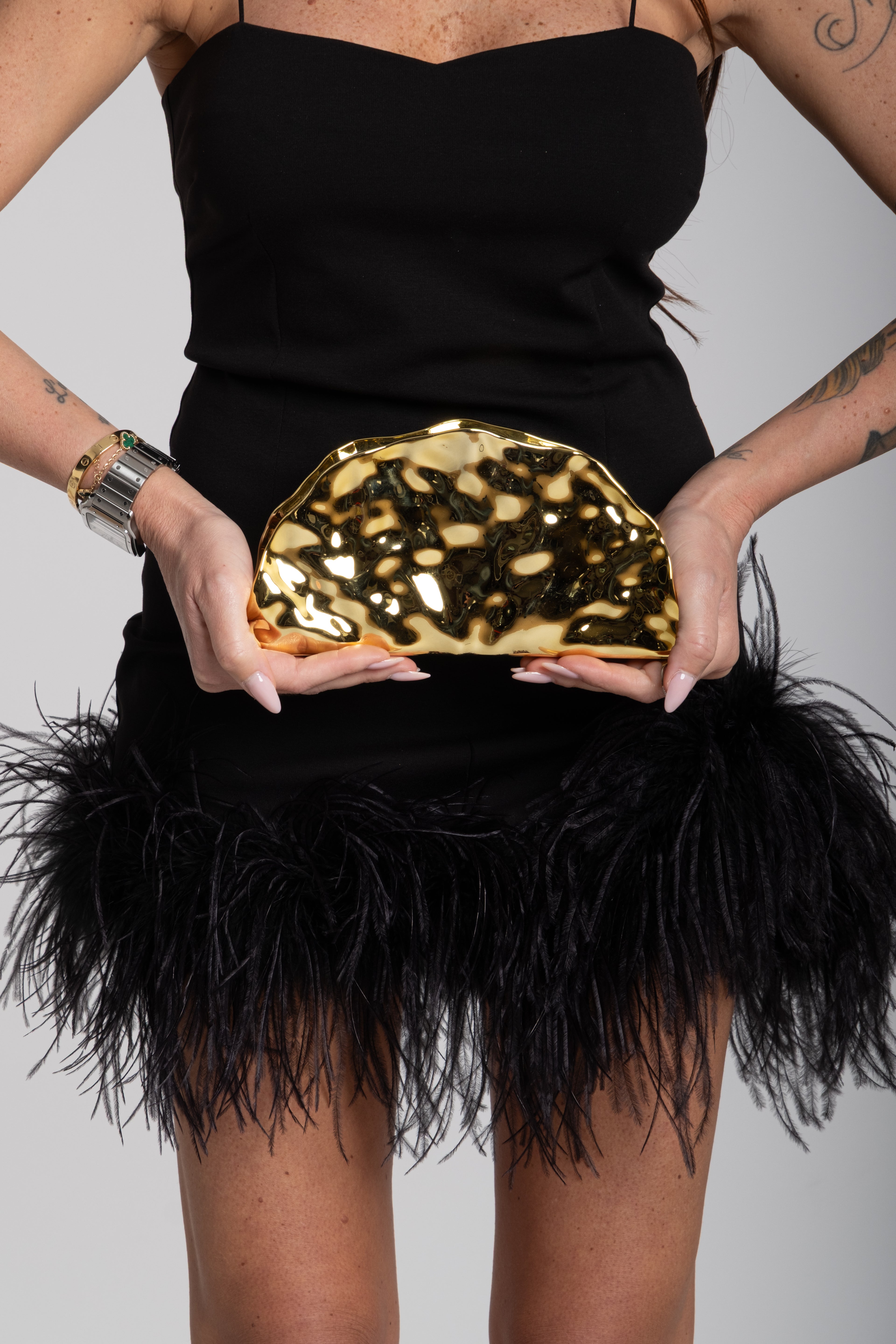 Pochette Domina oro