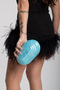 Pochette Domina turchese