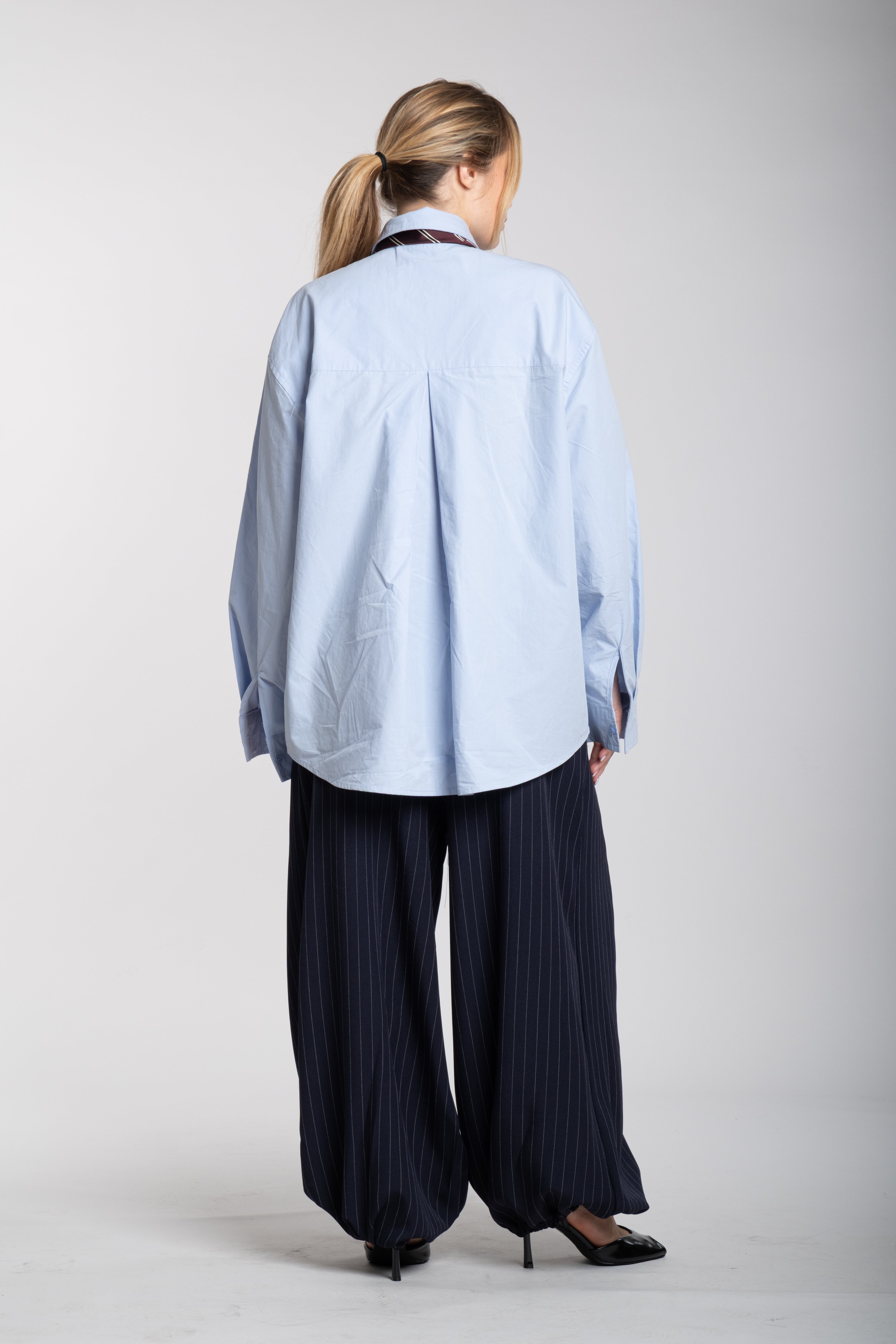 Pantalaccio gessato blu