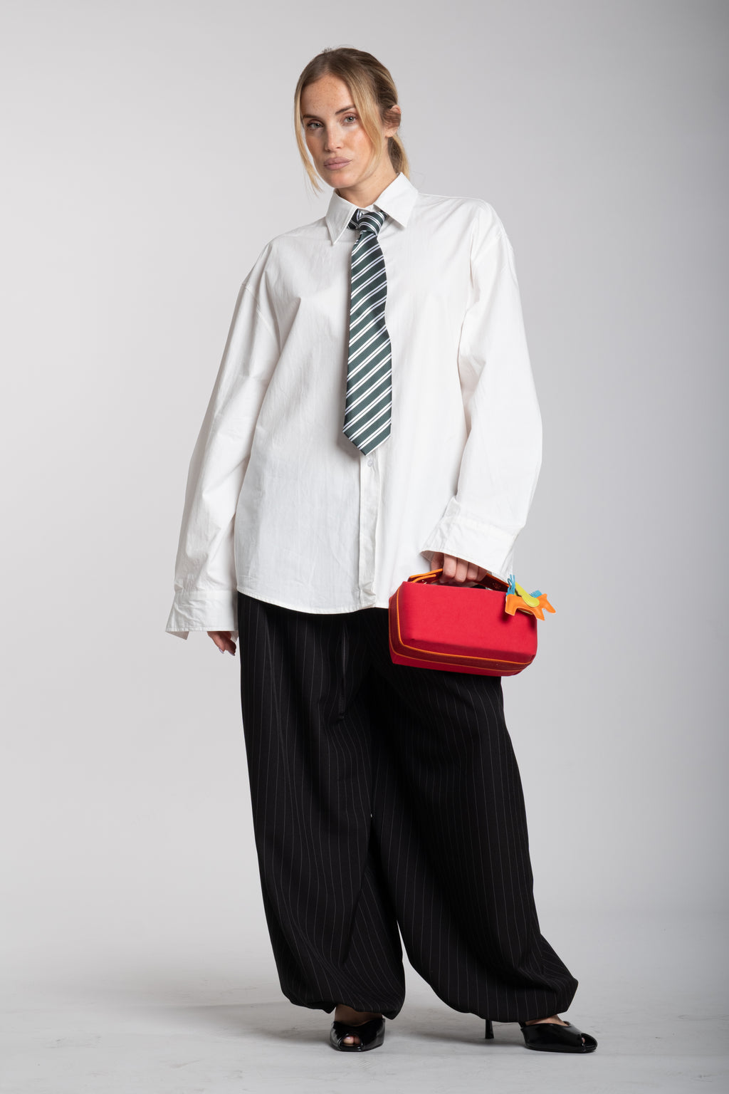 Pantalaccio gessato nero