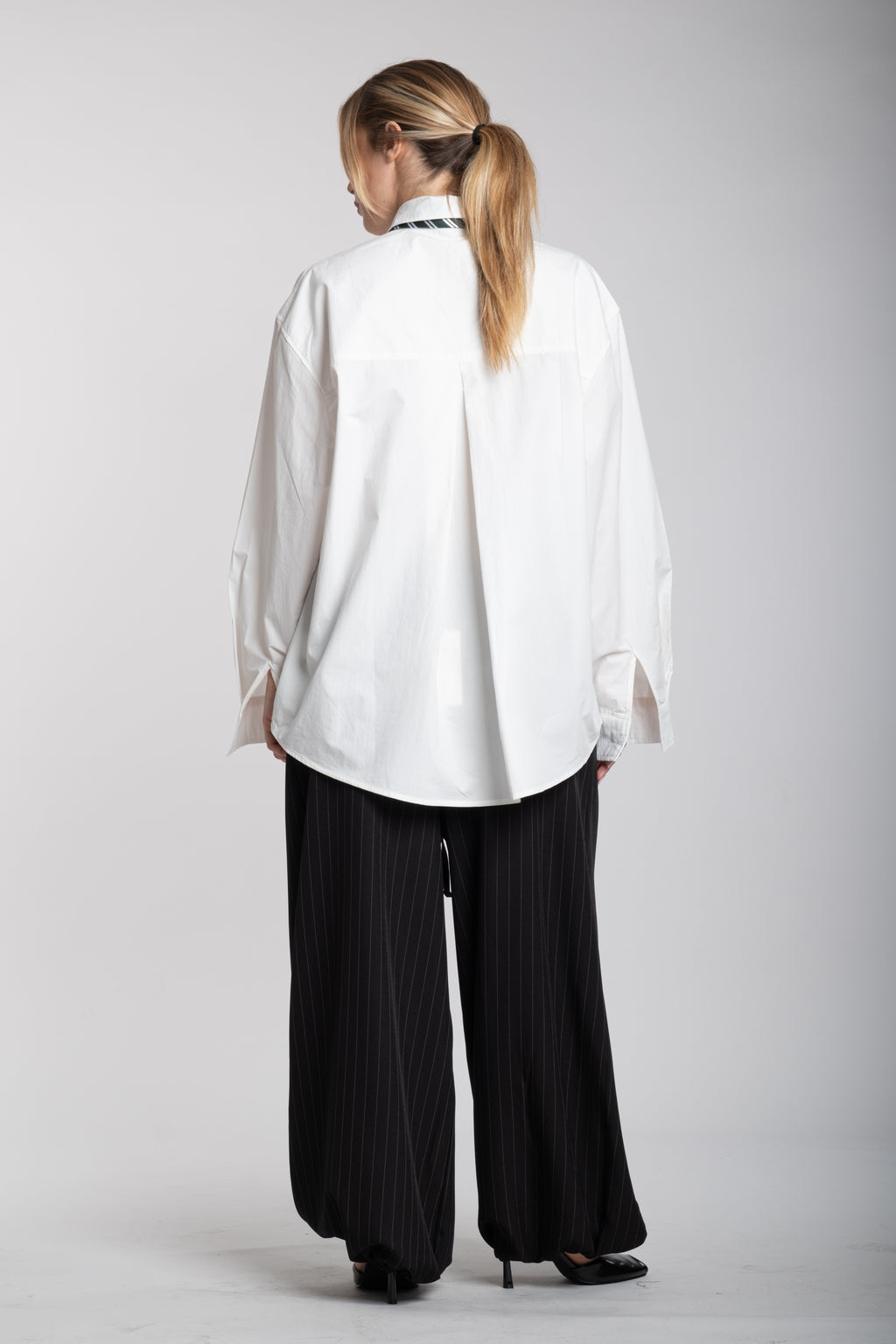 Pantalaccio gessato nero