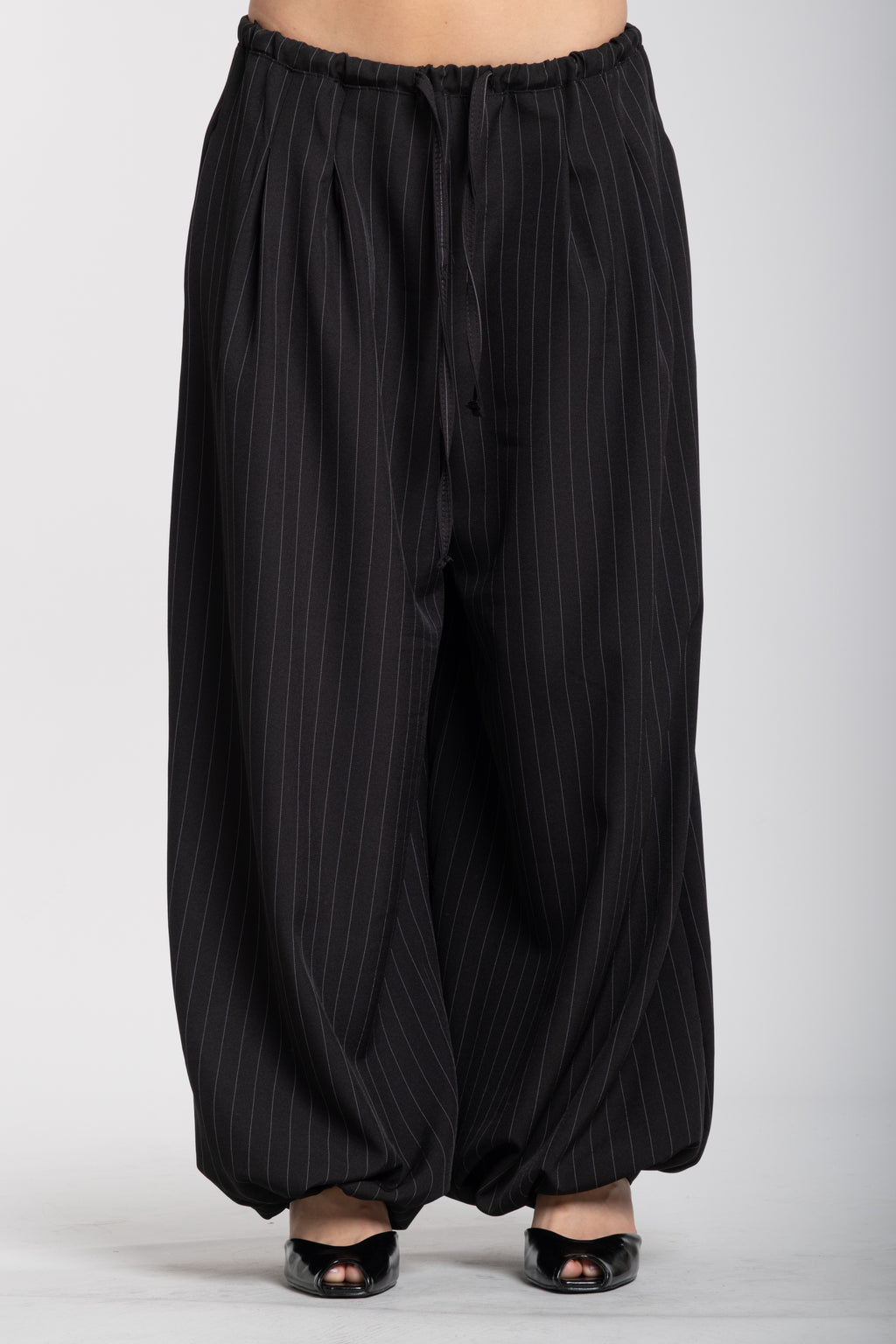 Pantalaccio gessato nero