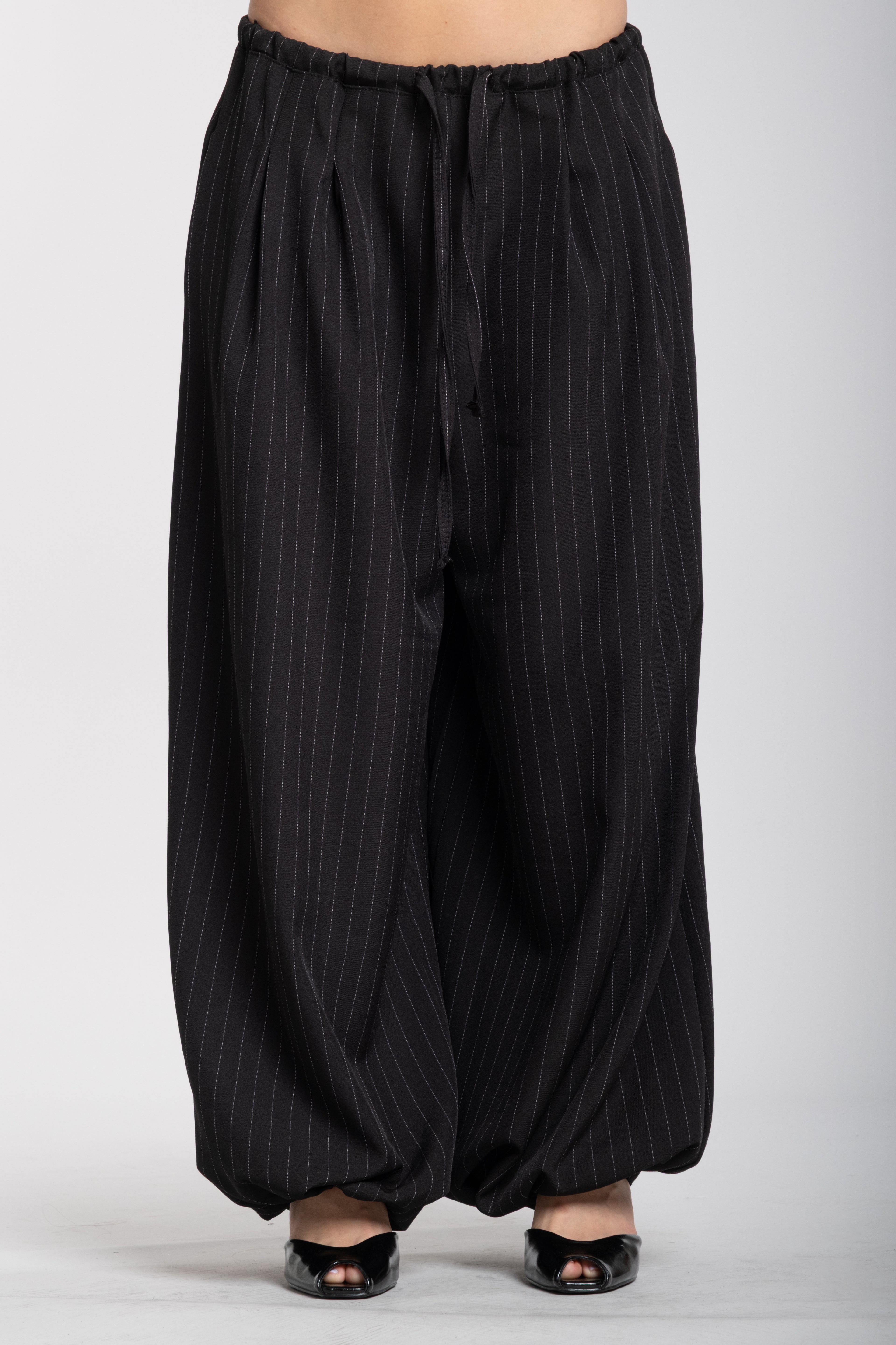 Pantalaccio gessato nero