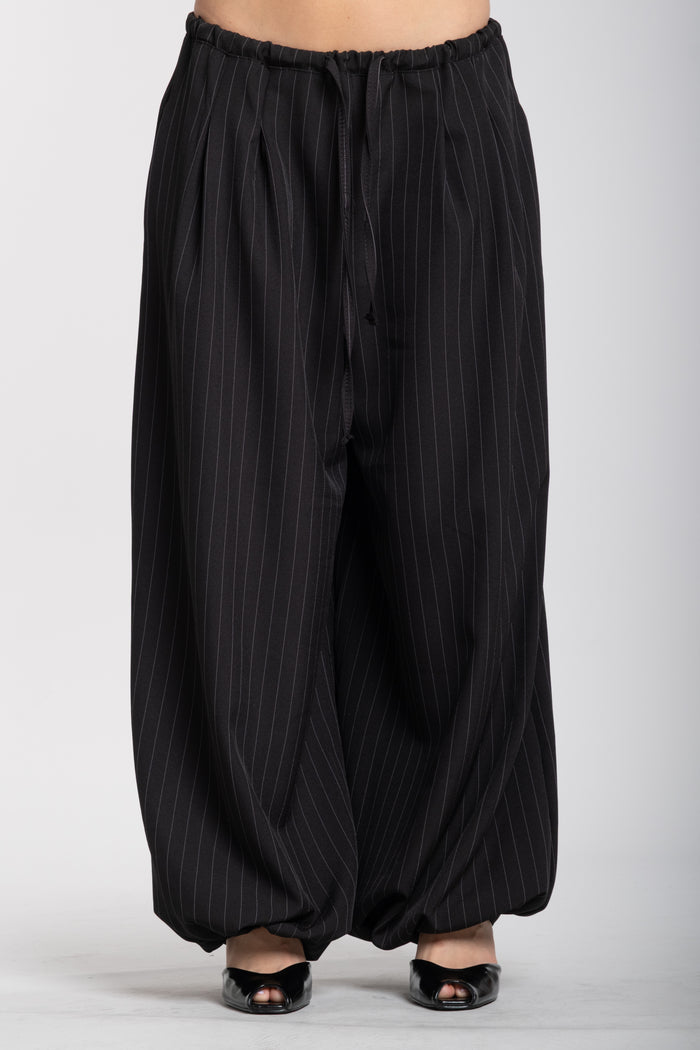 Pantalaccio gessato nero