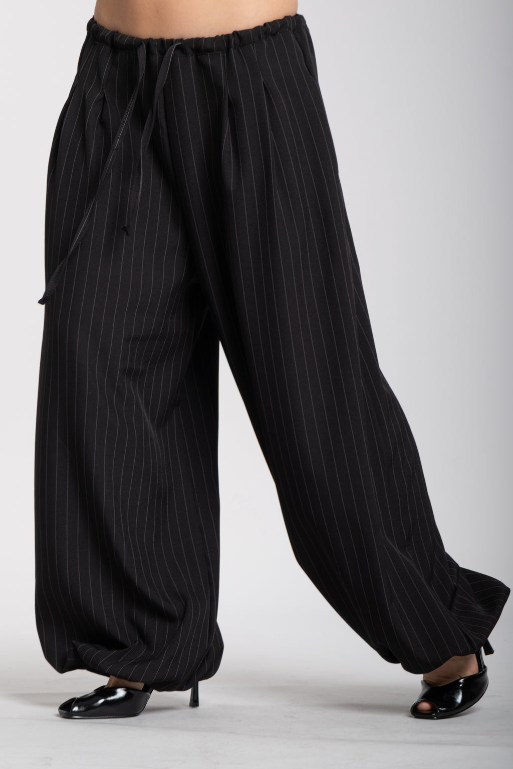 Pantalaccio gessato nero