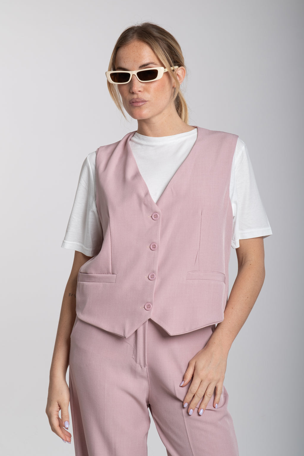 Tailleur Bon ton rosa