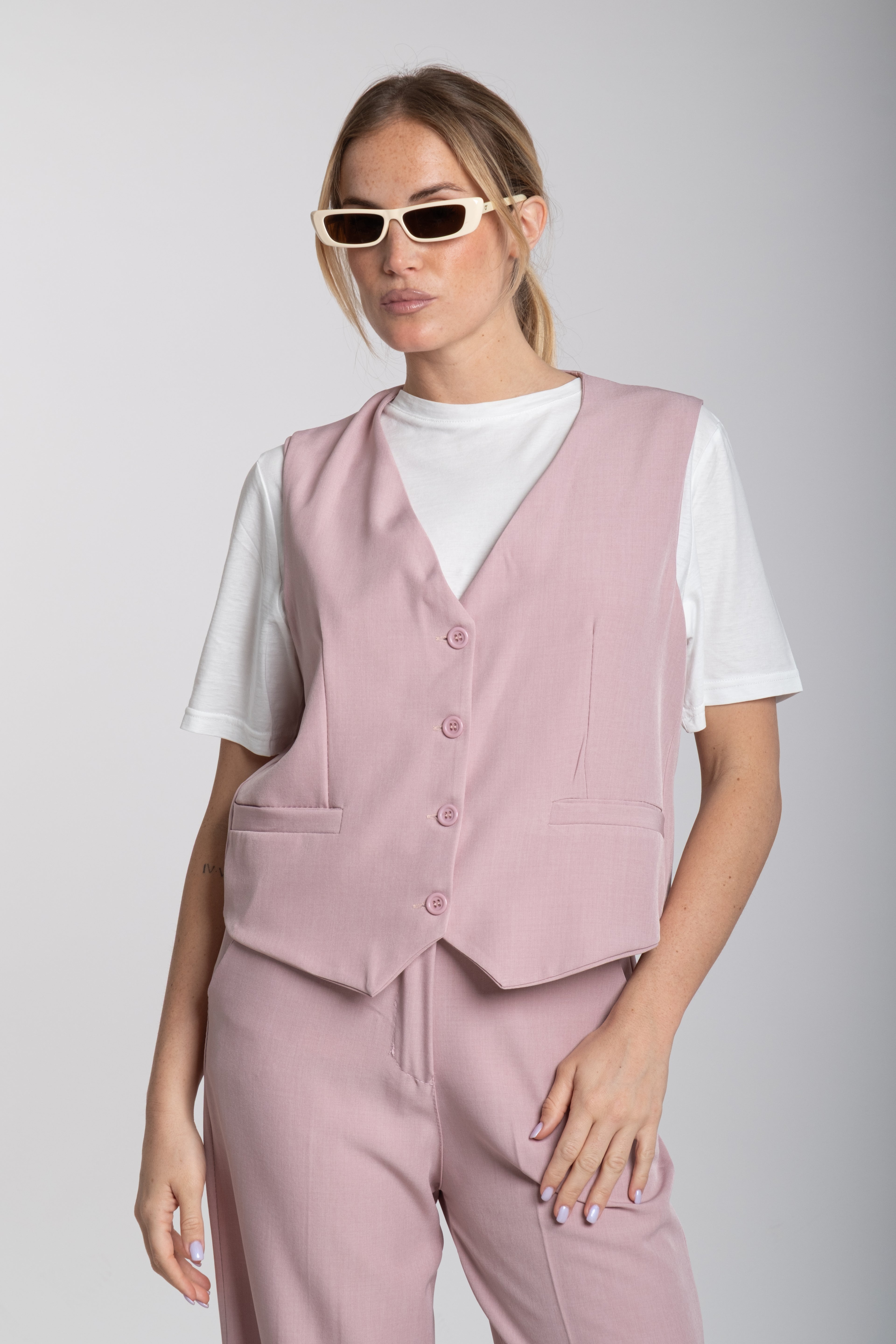 Tailleur Bon ton rosa