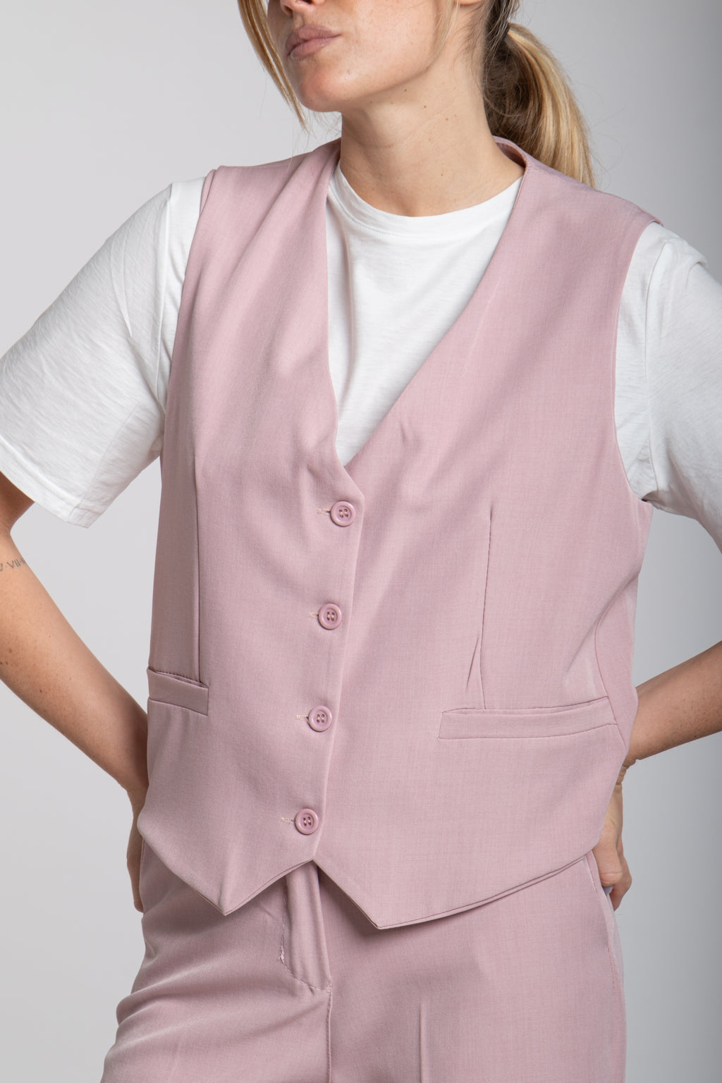 Tailleur Bon ton rosa