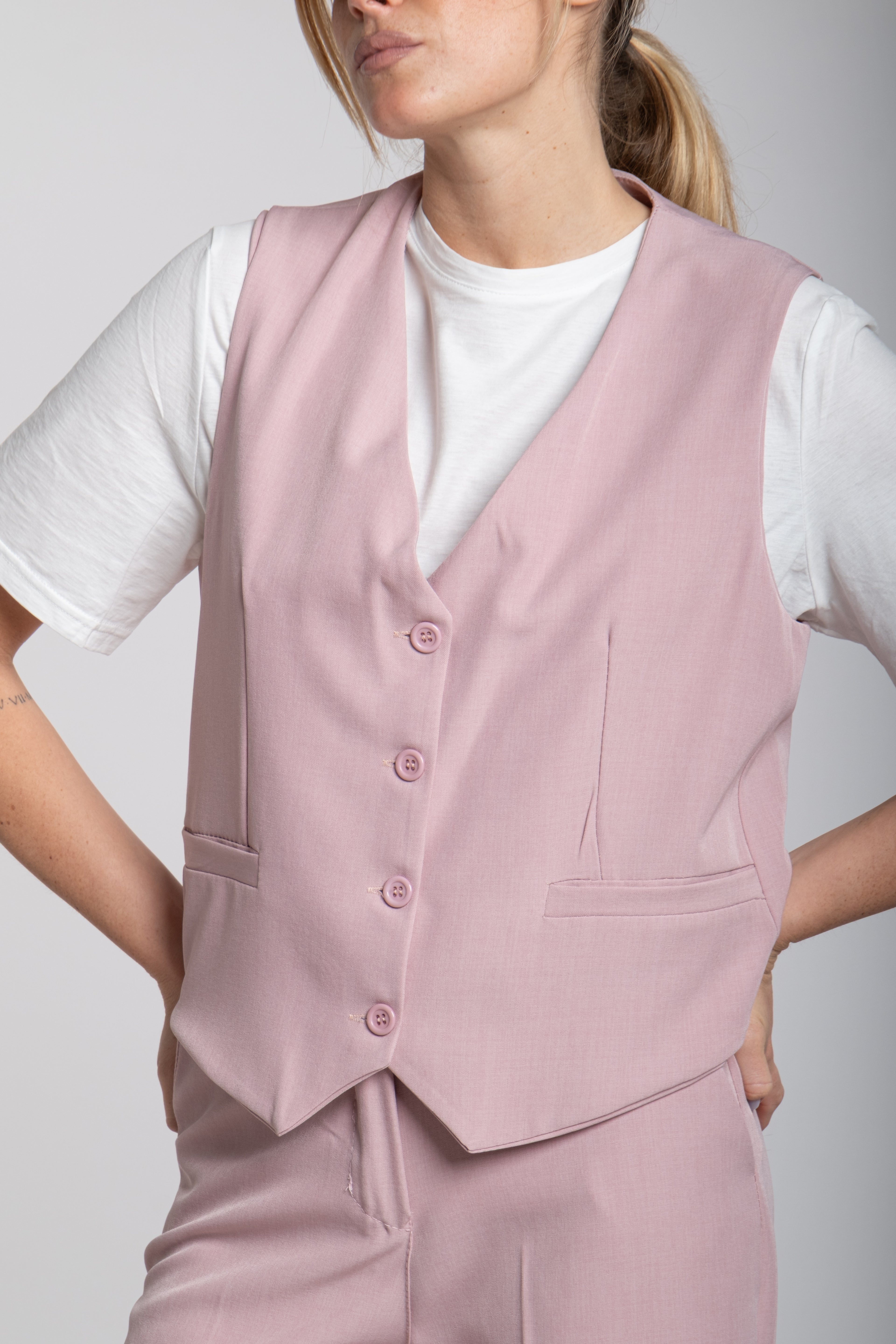 Tailleur Bon ton rosa