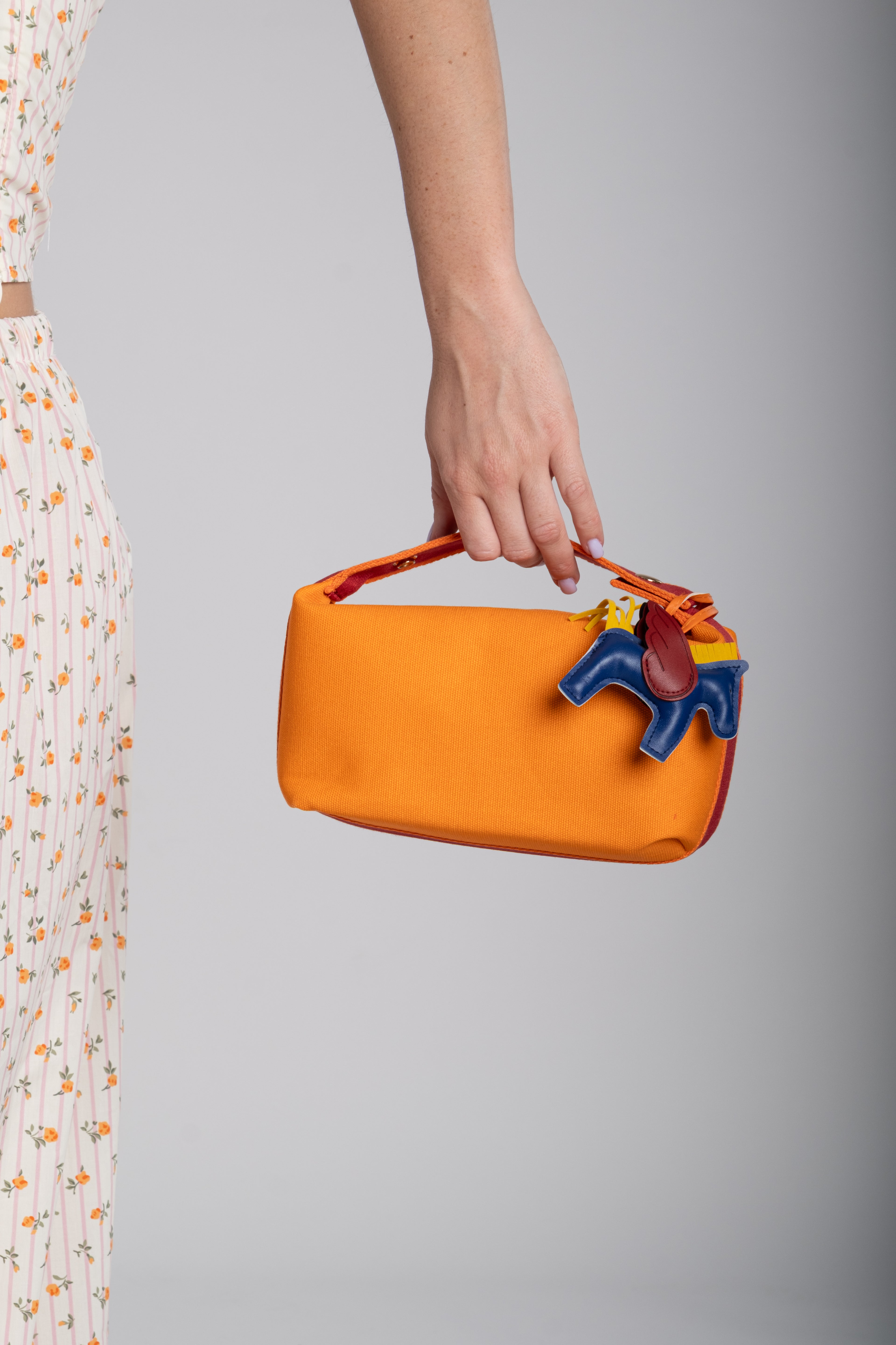 Bag mini arancione + charm