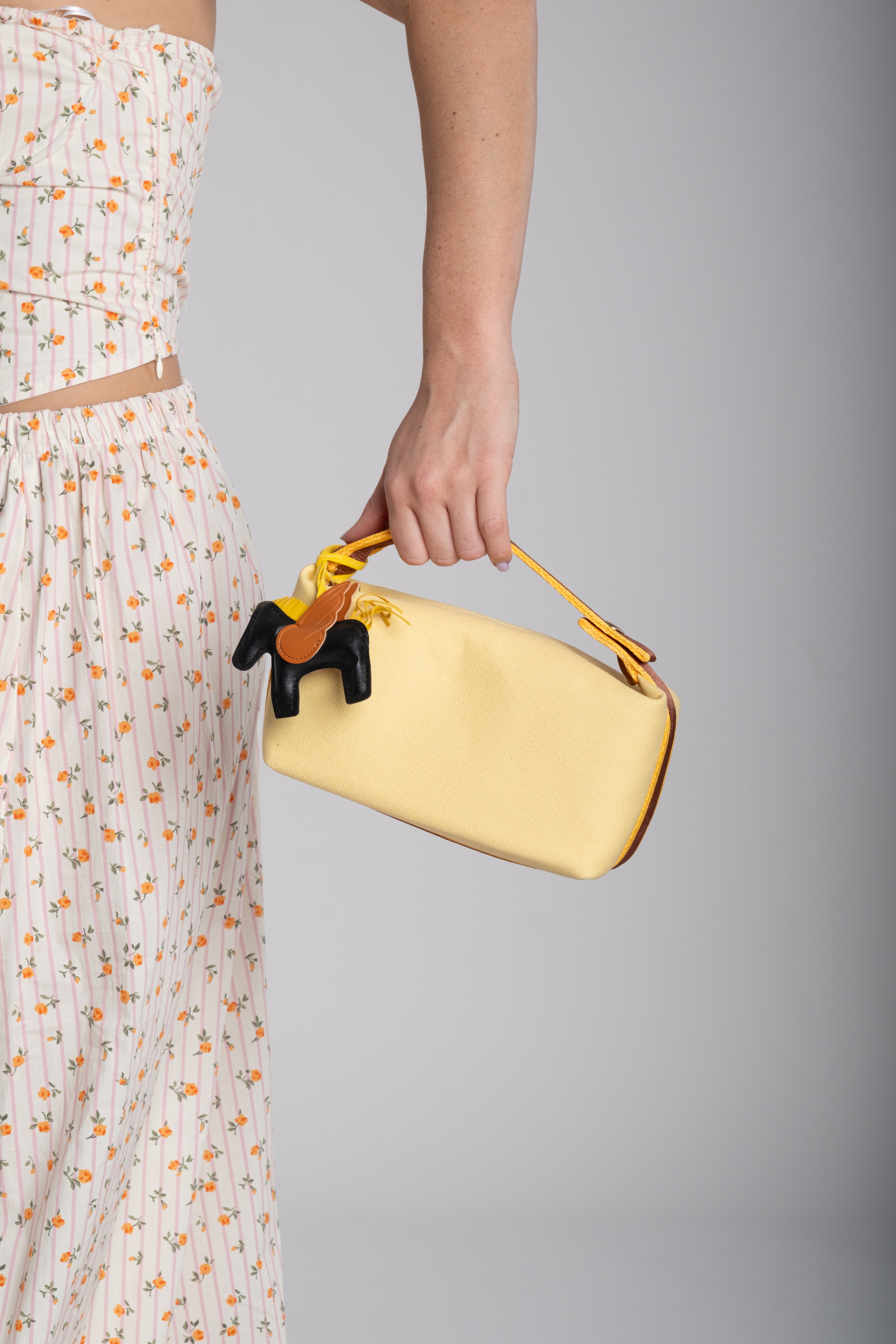 Bag mini gialla + charm