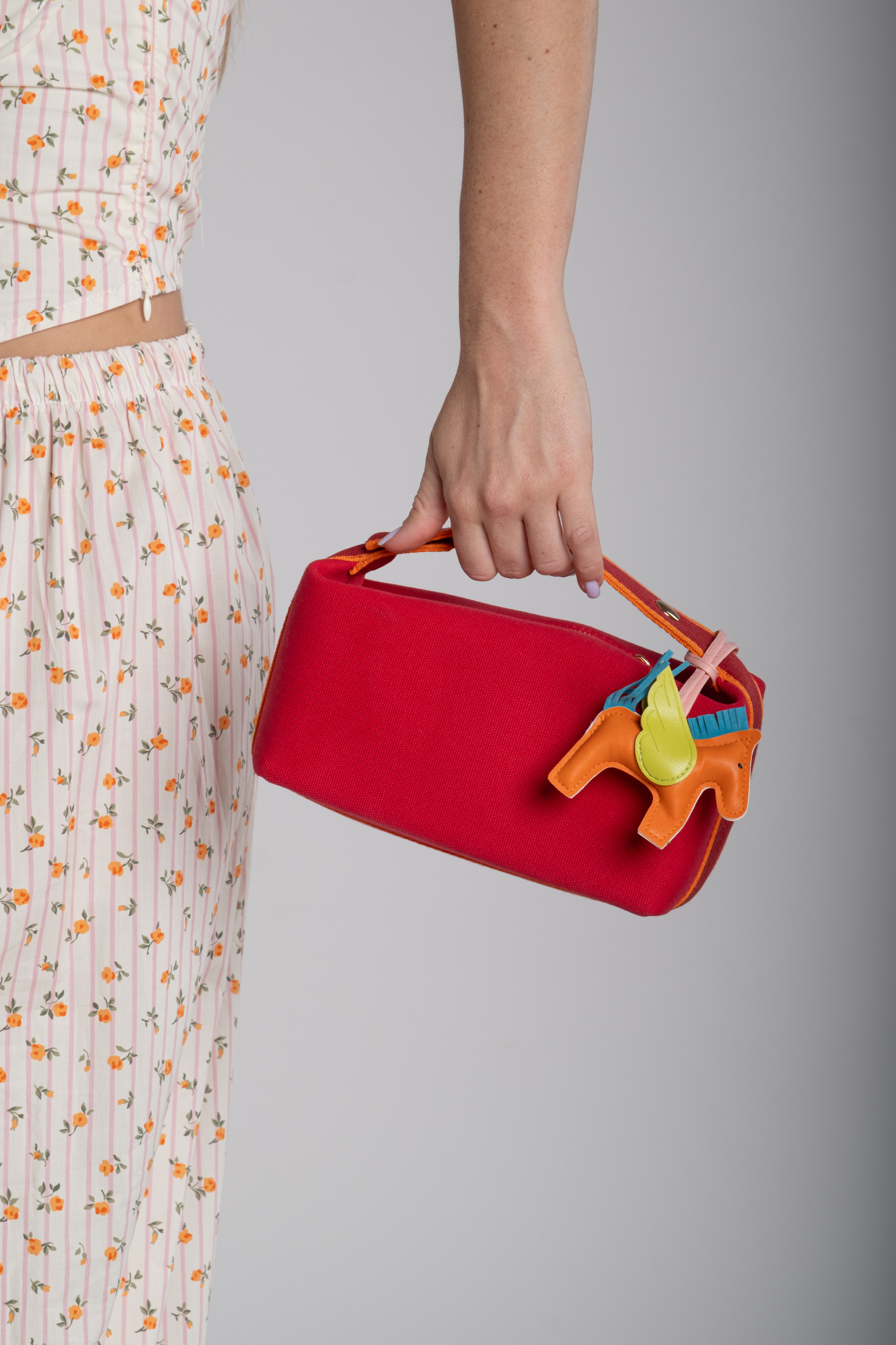 Bag mini rossa + charm