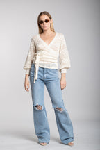 Denim dritto strappi (8656)