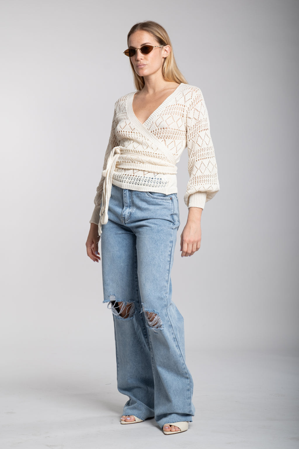 Denim dritto strappi (8656)